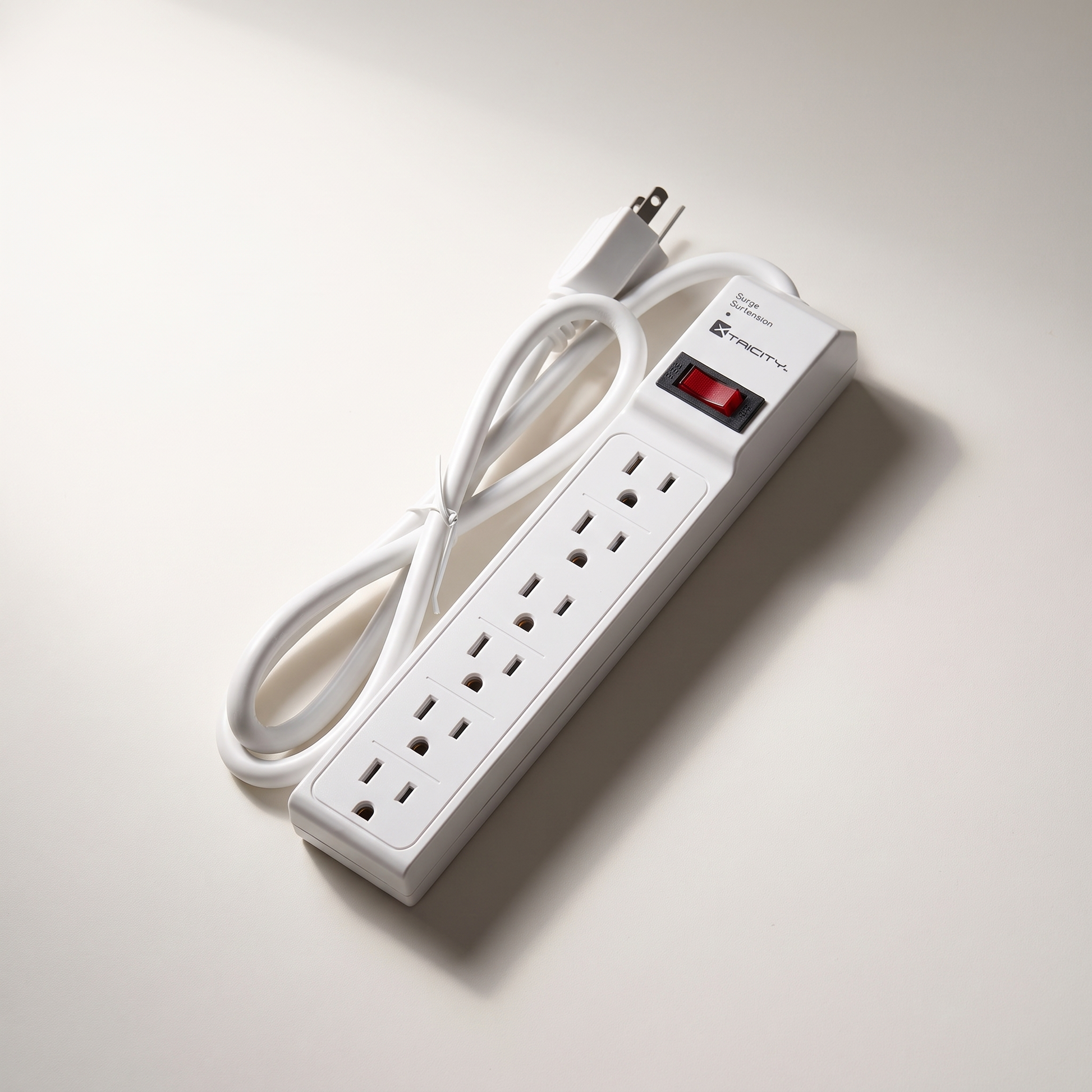6-Outlet Surge-Protector Power Bar, 90 Joules - 3 ft Cord