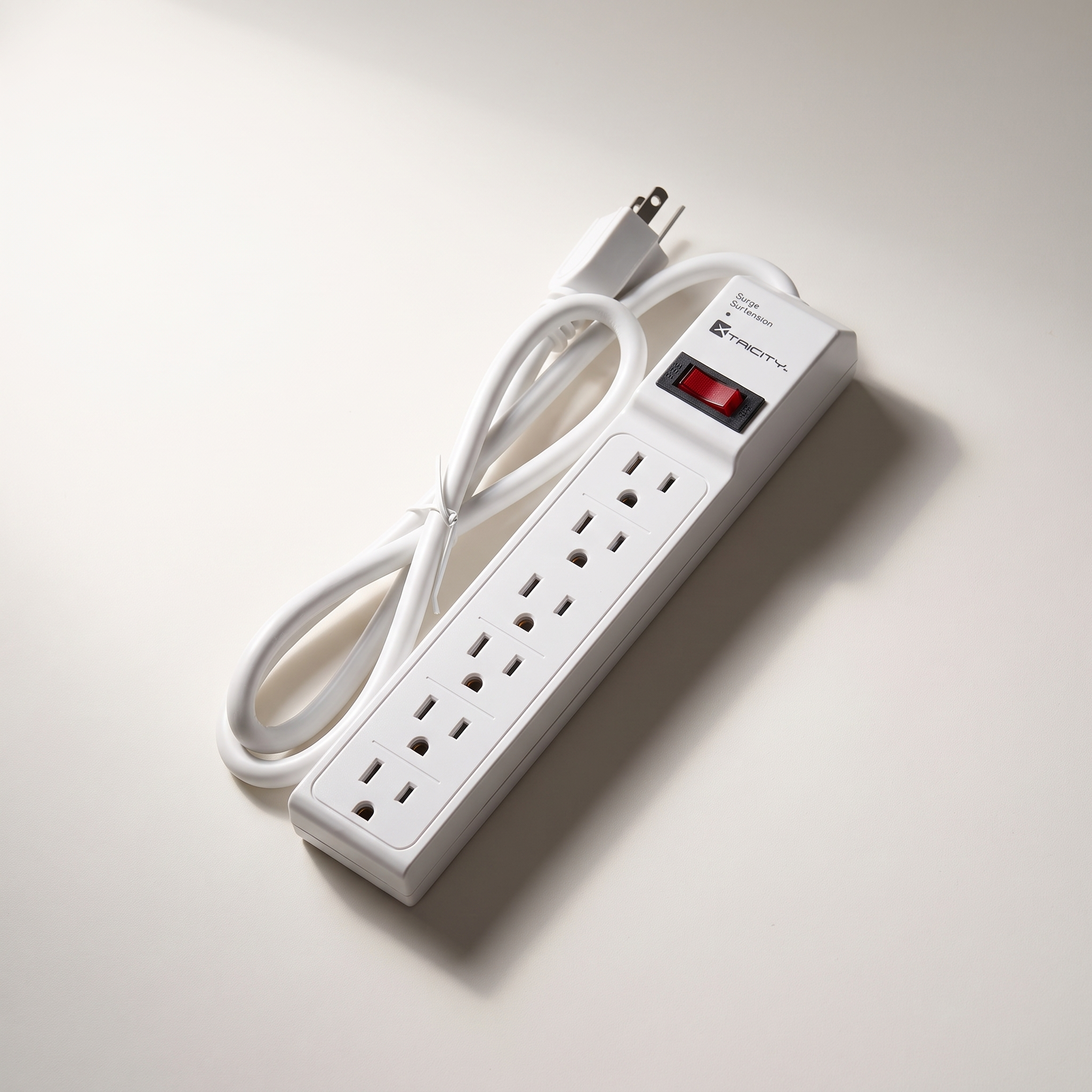 6-Outlet Surge-Protector Power Bar, 90 Joules - 3 ft Cord