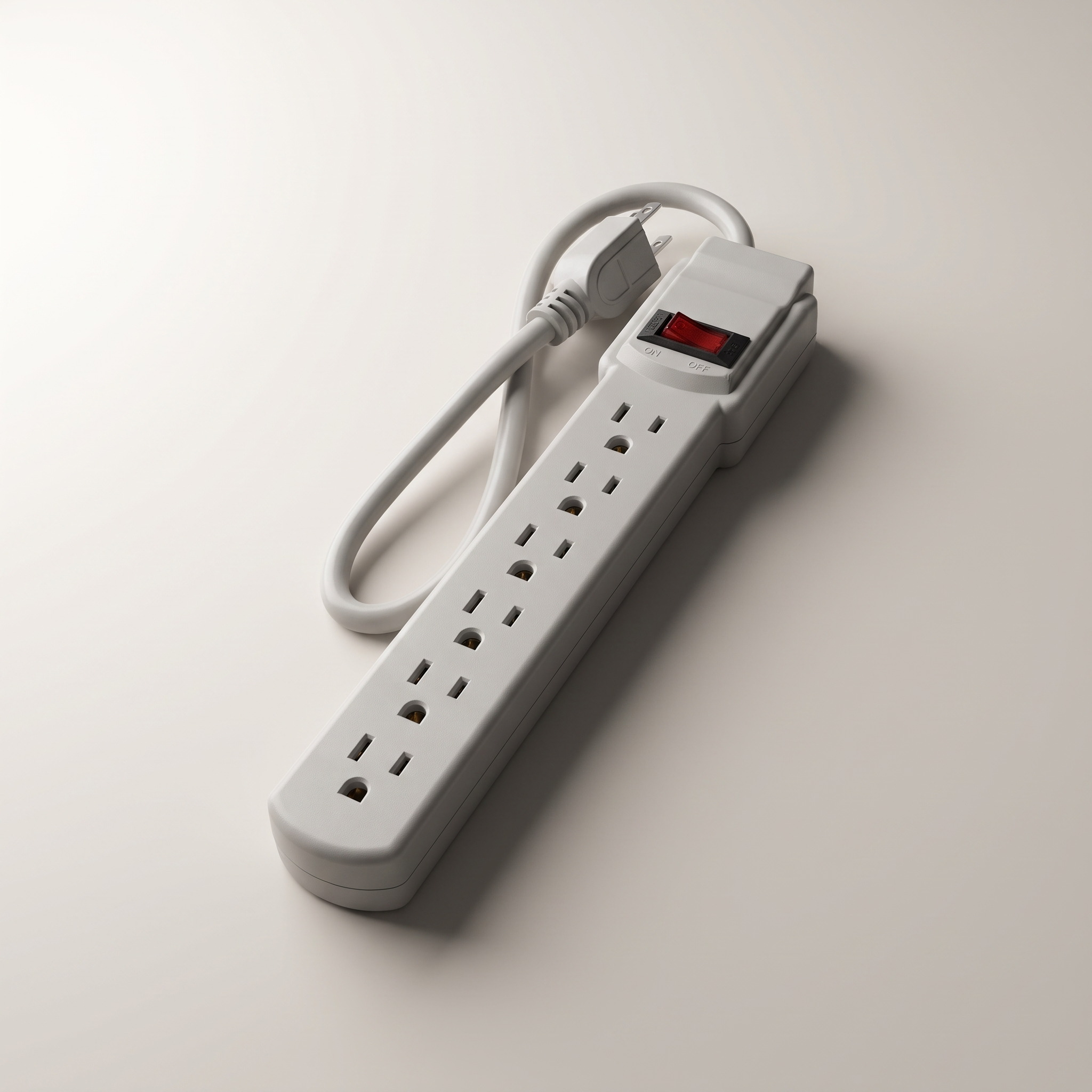 6-Outlet Grounded Power Bar - 1.5 ft Cord