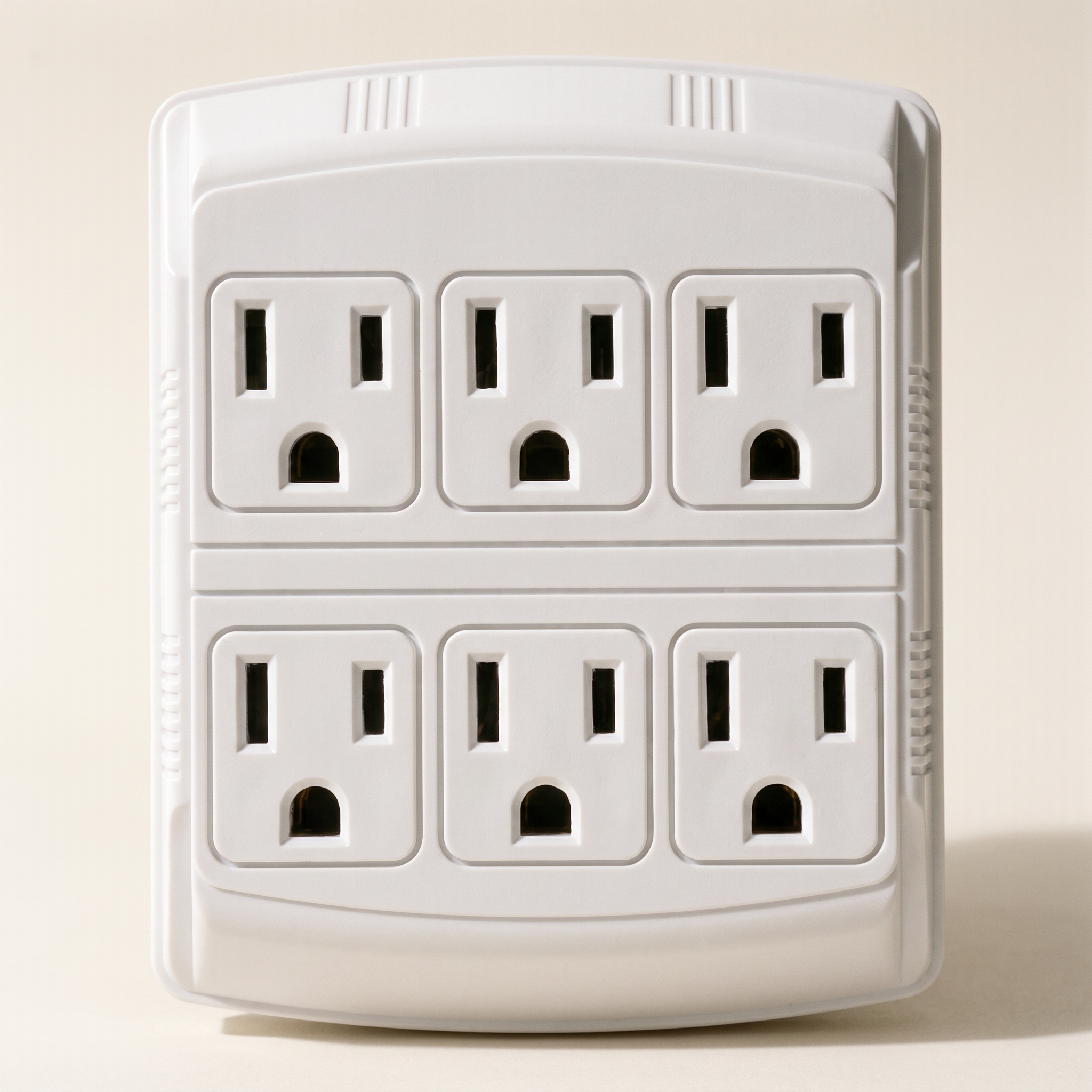 6-Outlet Grounded Multi-Tap Wall Adapter