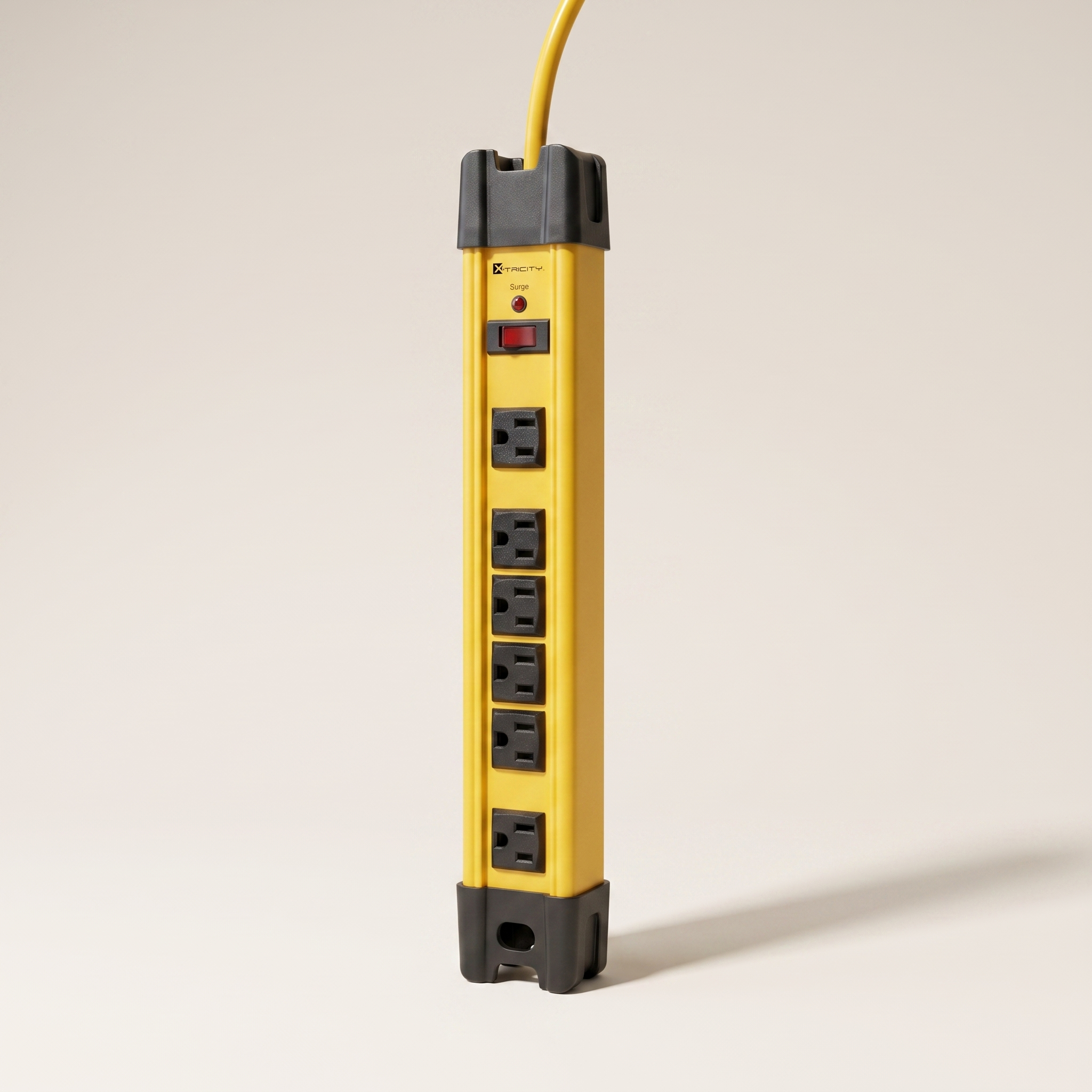 6-Outlet Heavy-Duty Surge Protector Power Strip — 1200 Joules, 6 ft Cord