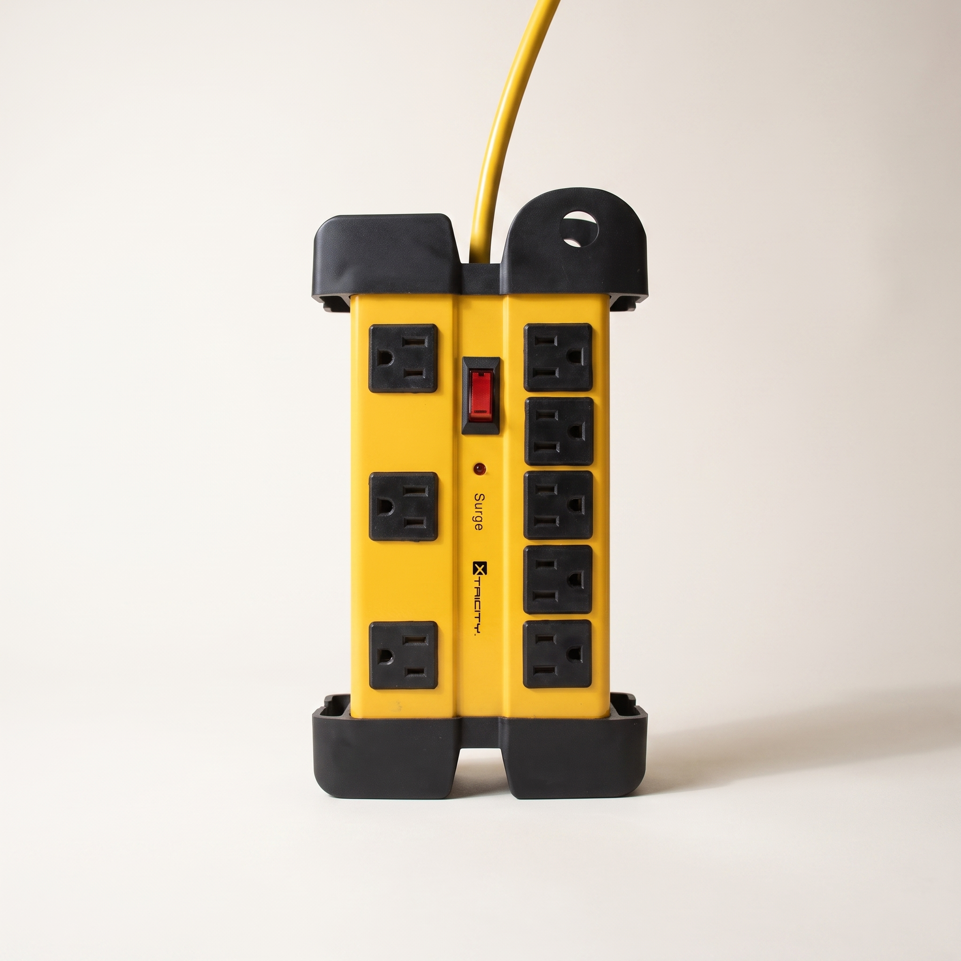 8-Outlet Heavy-Duty Surge Protector Power Strip — 1200 Joules, 6 ft Cord