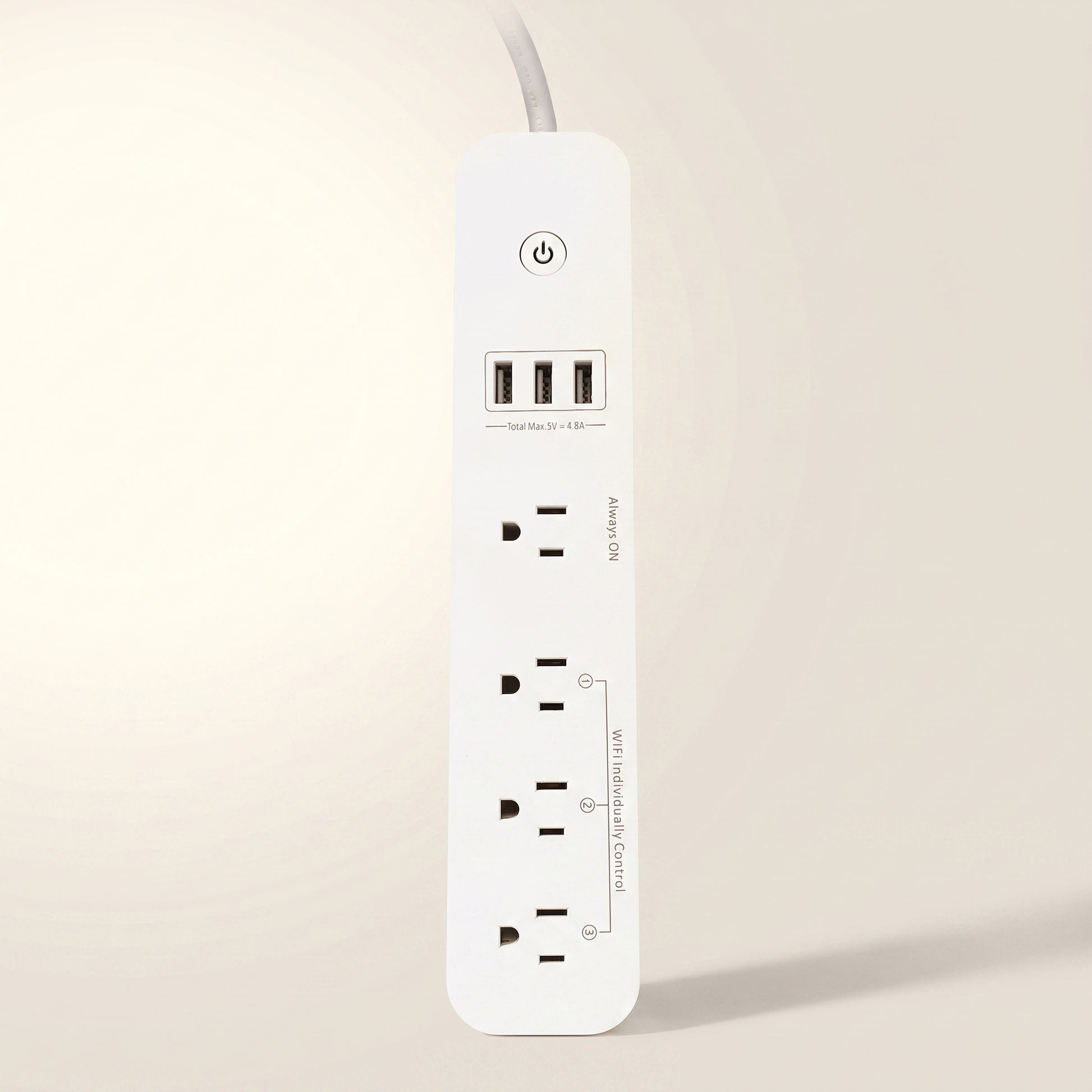 Xtricity Wi-Fi Smart Power Bar — 4 Outlets / 3 USB (4.5A), App & Voice Control