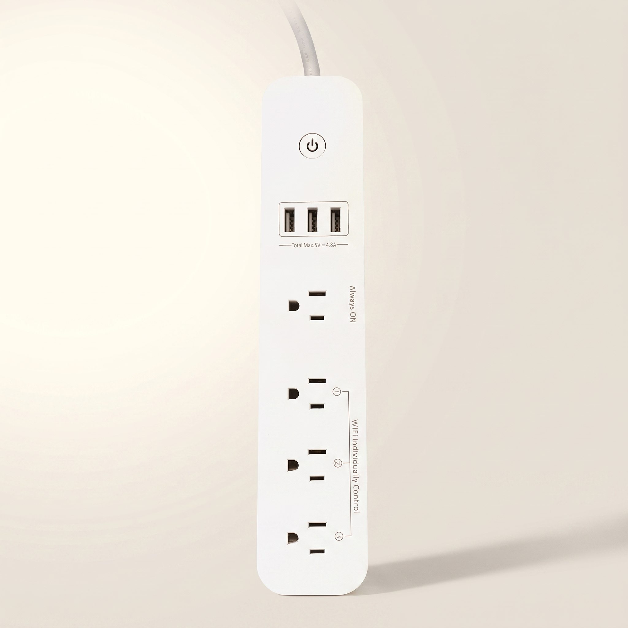 Xtricity Wi-Fi Smart Power Bar — 4 Outlets / 3 USB (4.5A), App & Voice Control