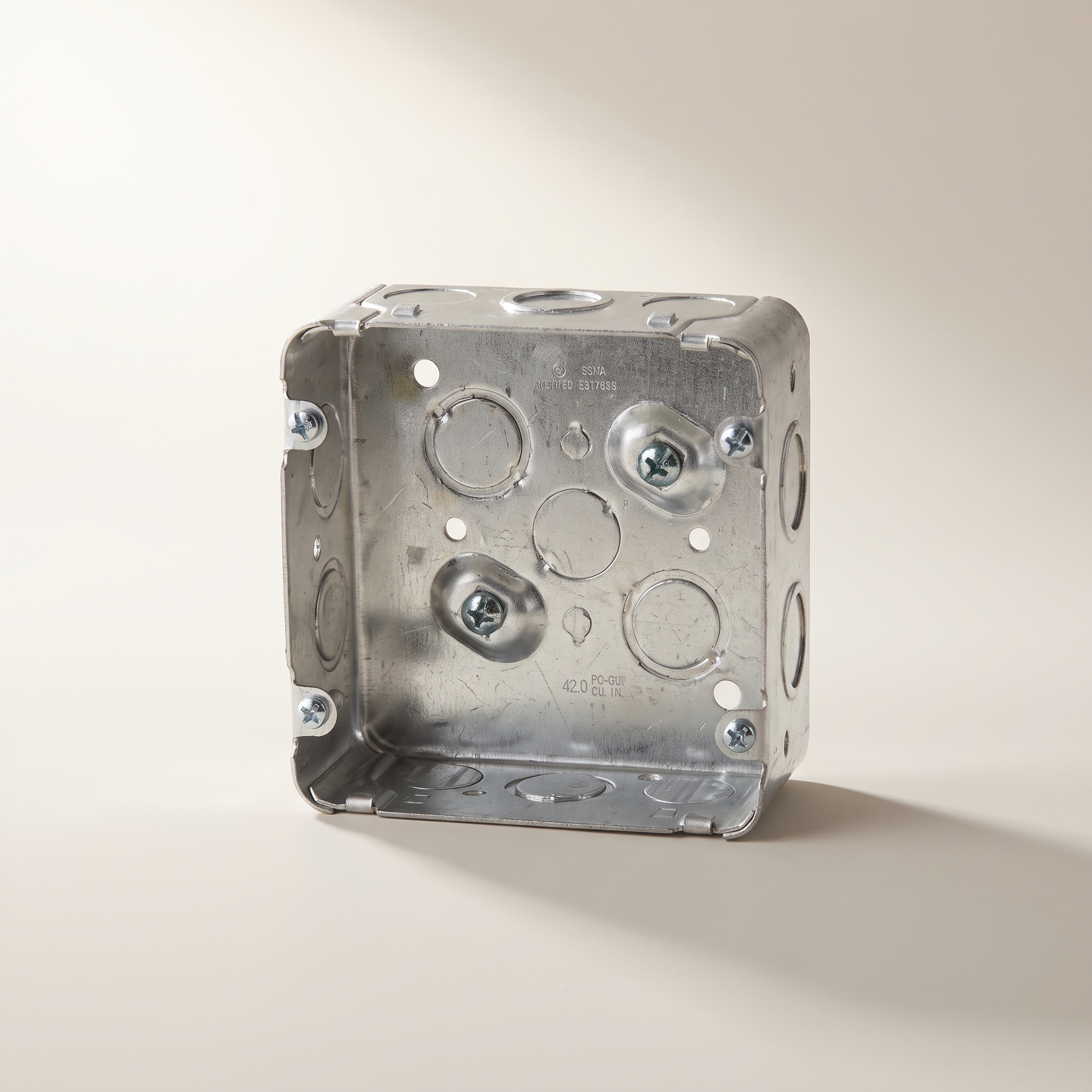Xtricity 4-11/16" Square Electrical Box — 2-1/8" Deep, 42 cu. in.