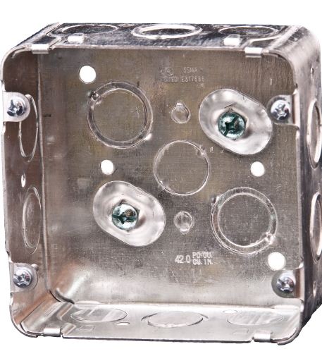 Box 4-11/16" square 2-1/8", 42 cu.in