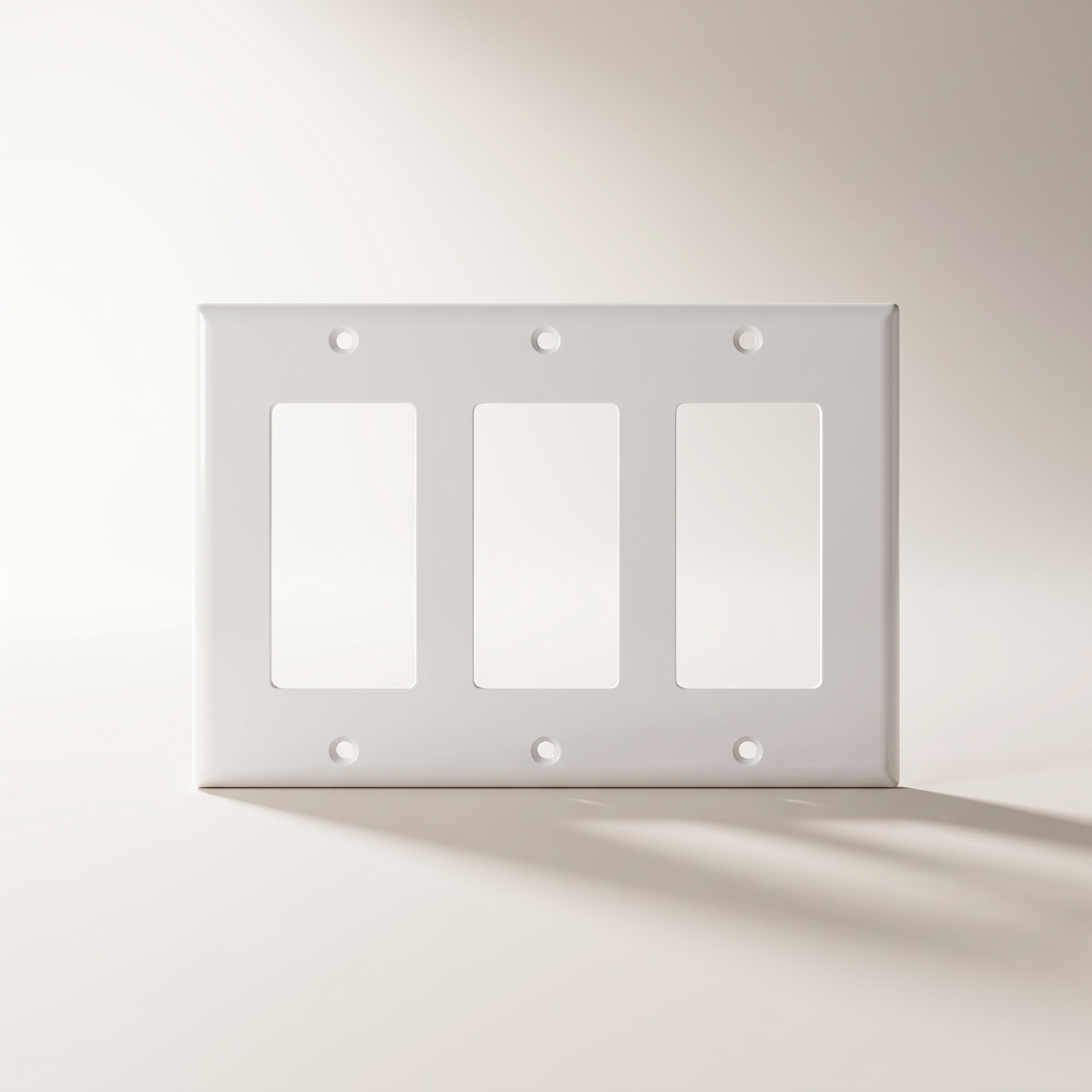3-Gang Decora Wall Plate (10-Pack)