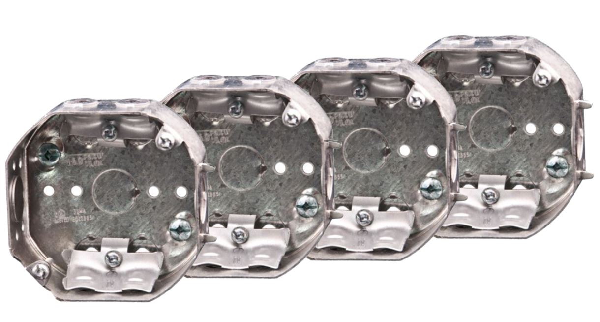 Box oct 4, 1-1/2", 15 cu.in 4pk