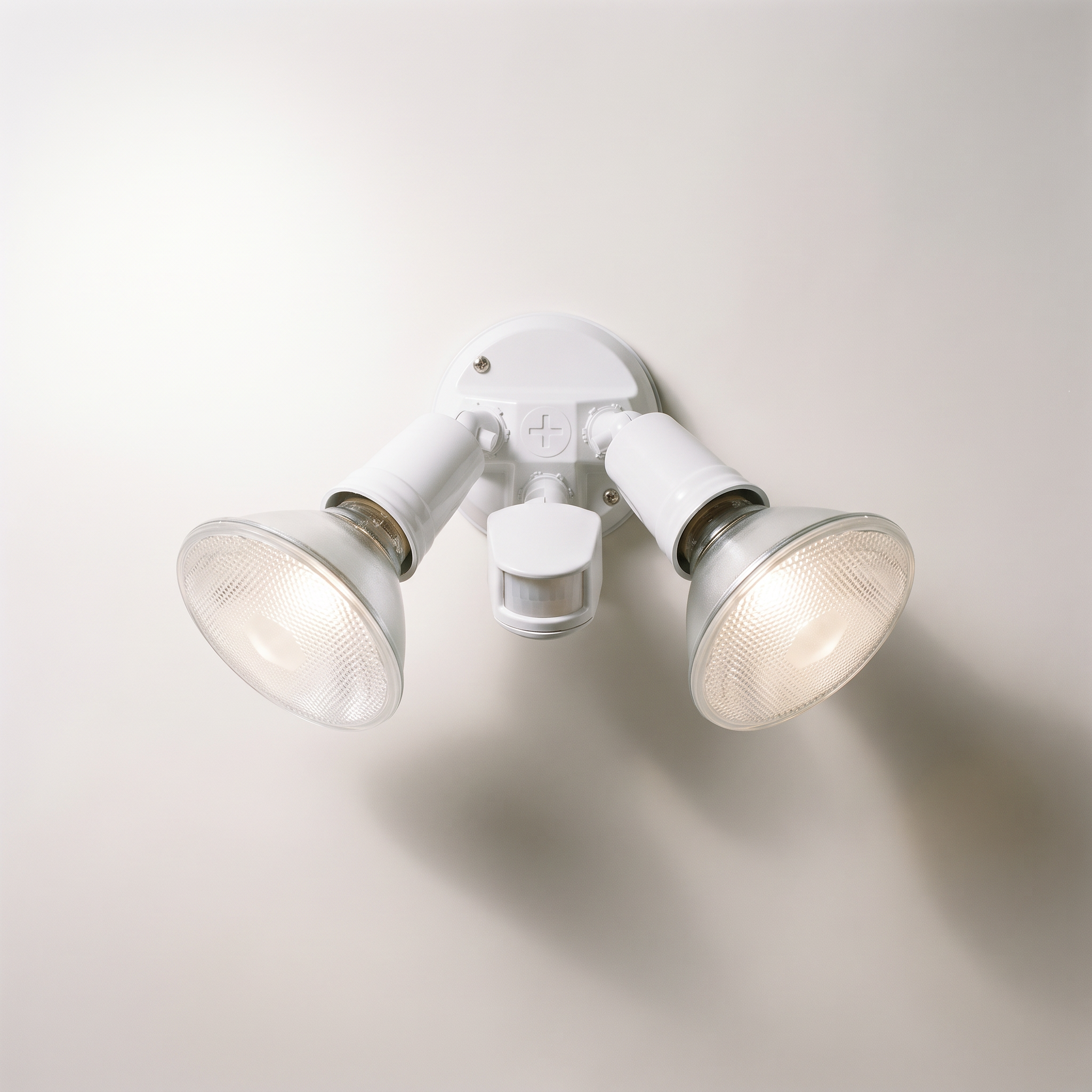 Xtricity Dual-Head Motion Sensor Security Floodlight — 180W Max, White