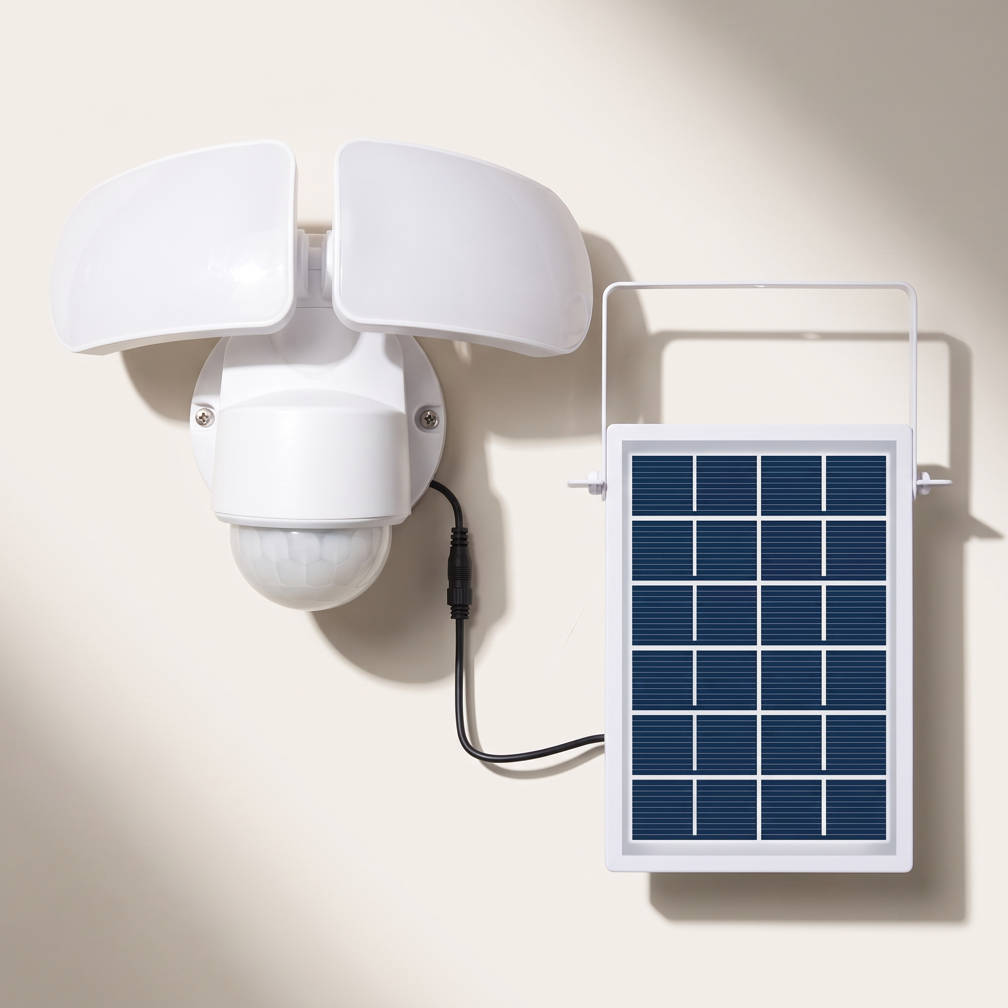 Xtricity 2-Head Solar LED Motion-Sensor Security Light — 12W / 1500 Lumens / 3000K Soft White
