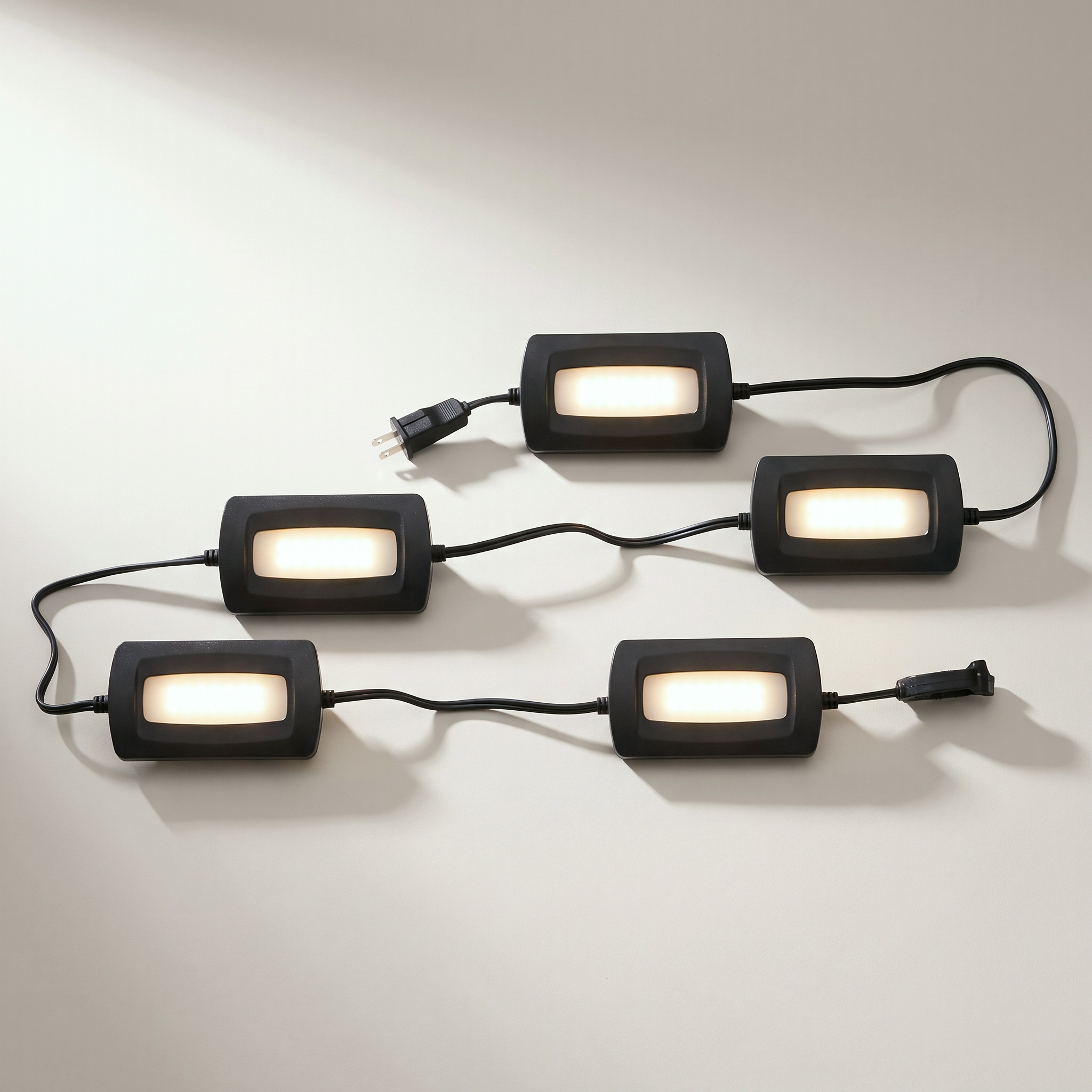 Xtricity 50 ft Outdoor LED String Light — 5 Heads, 55W / 5500 Lumens / 3000K Soft White, IP65