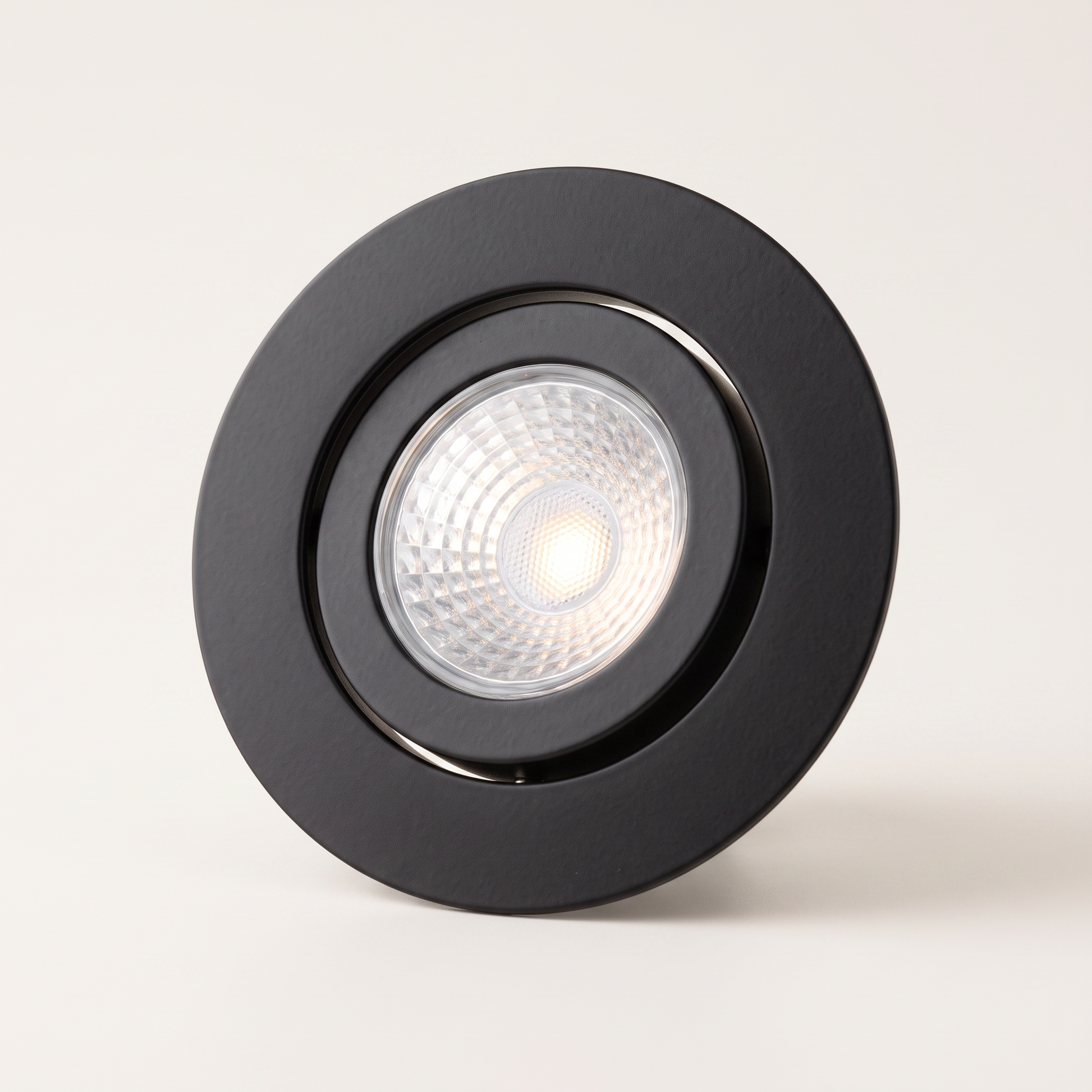 Xtricity 3.5" Gimbal LED Recessed Light — 7W / 600 Lumens / 3000K — Round Black, 4-Pack
