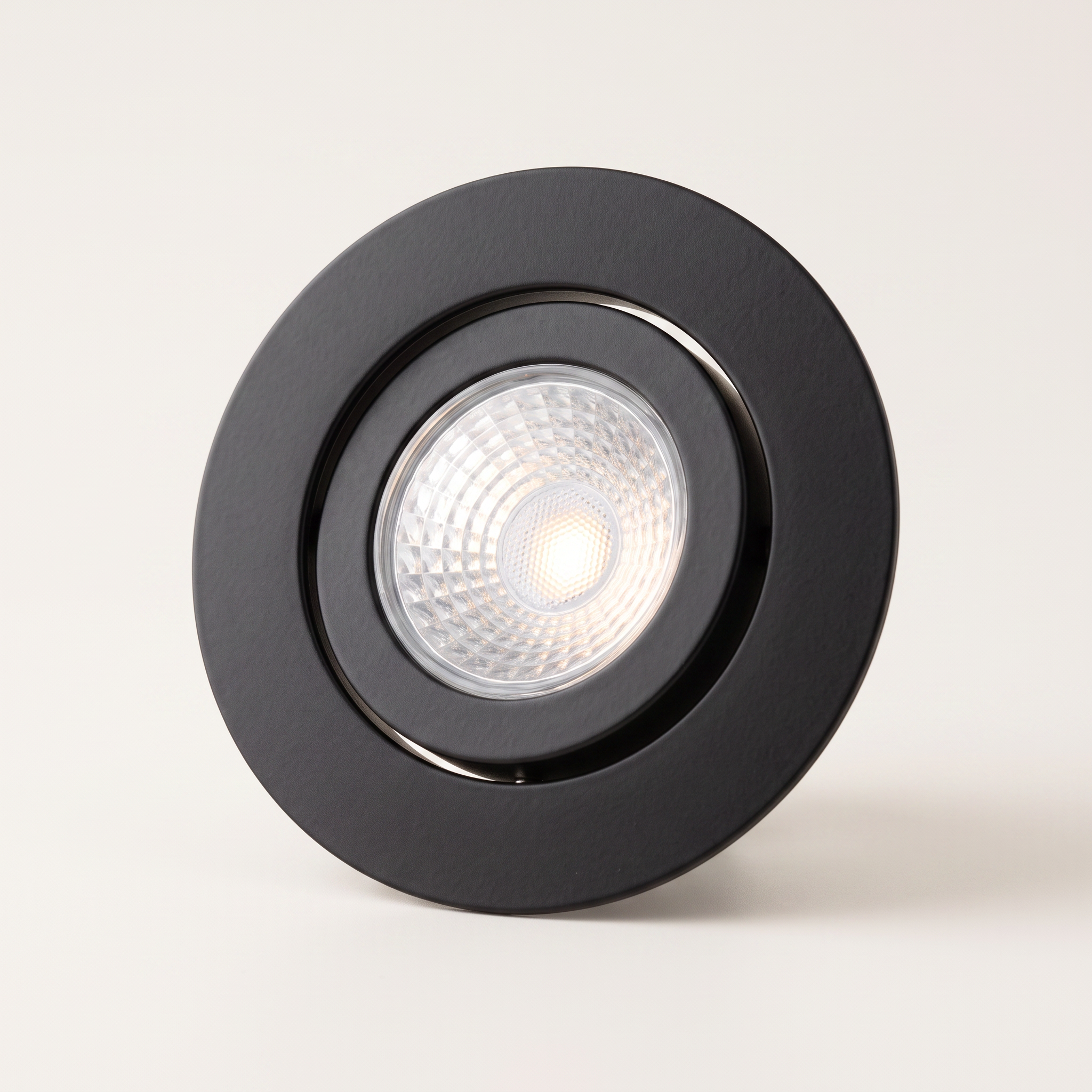 Xtricity 3.5" Gimbal LED Recessed Light — 7W / 600 Lumens / 3000K — Round Black, 4-Pack