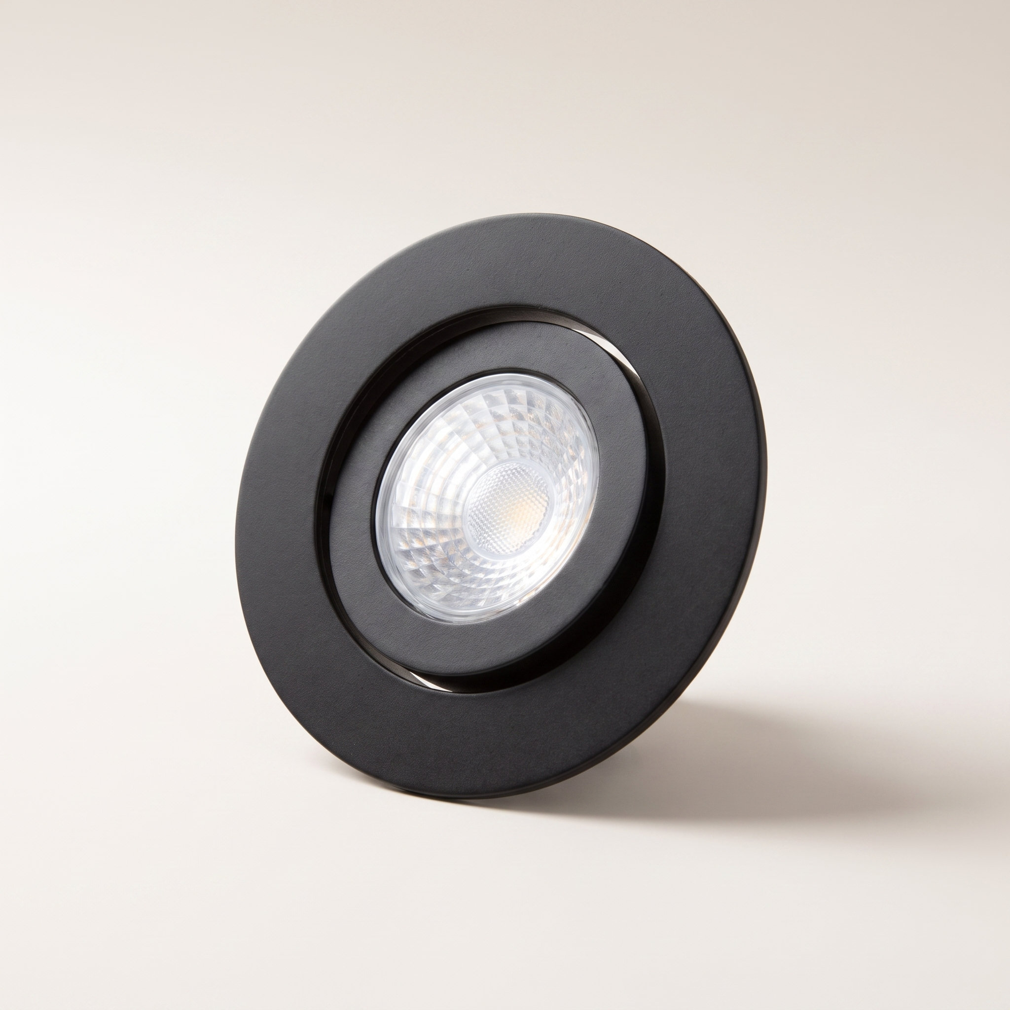 Xtricity 3.5" Gimbal LED Recessed Light — 7W / 600 Lumens / 5000K Daylight — Round Black, 4-Pack