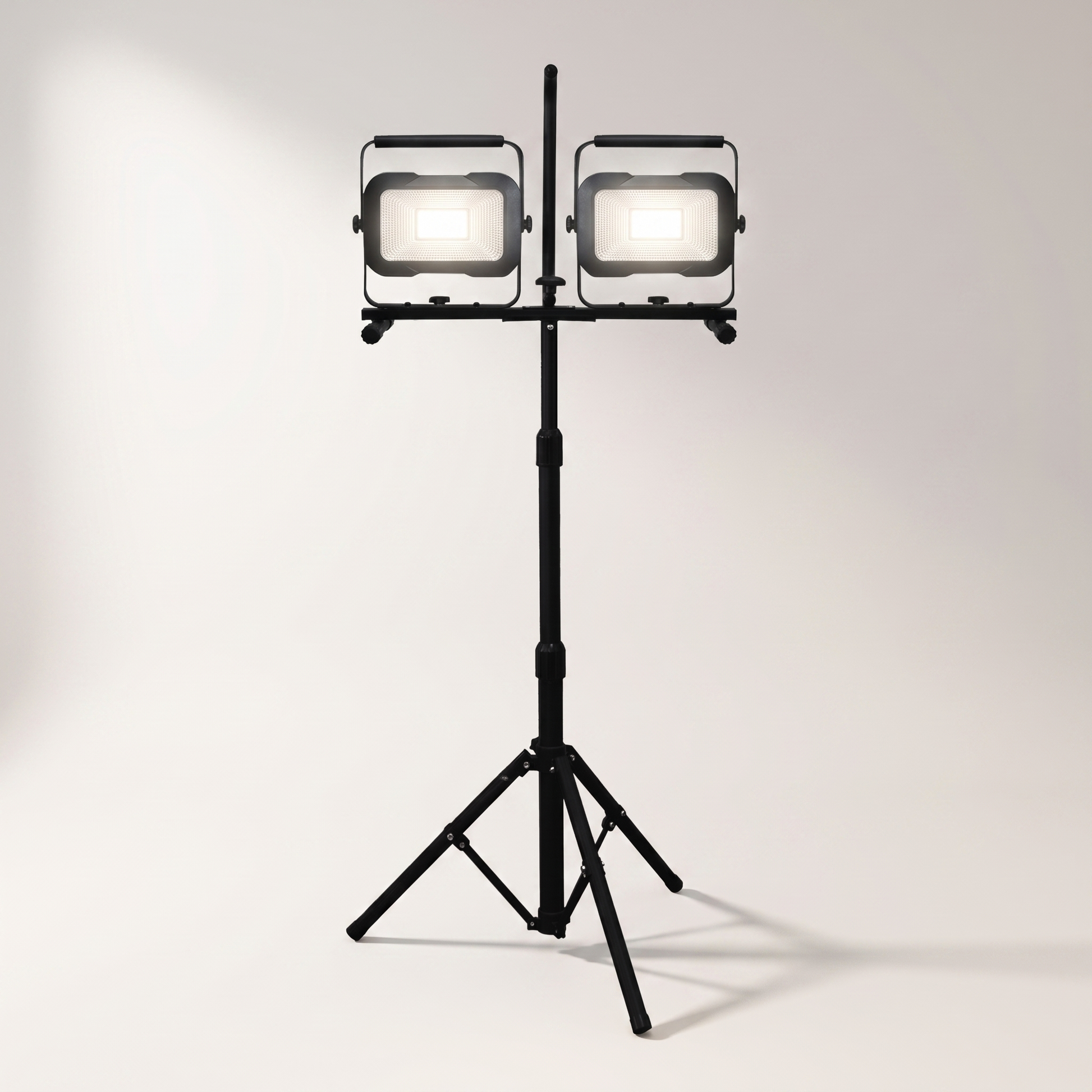 Xtricity 80W LED Work Light with Tripod — Dual Removable Heads, 10,000 Lumens, 4000K, USB