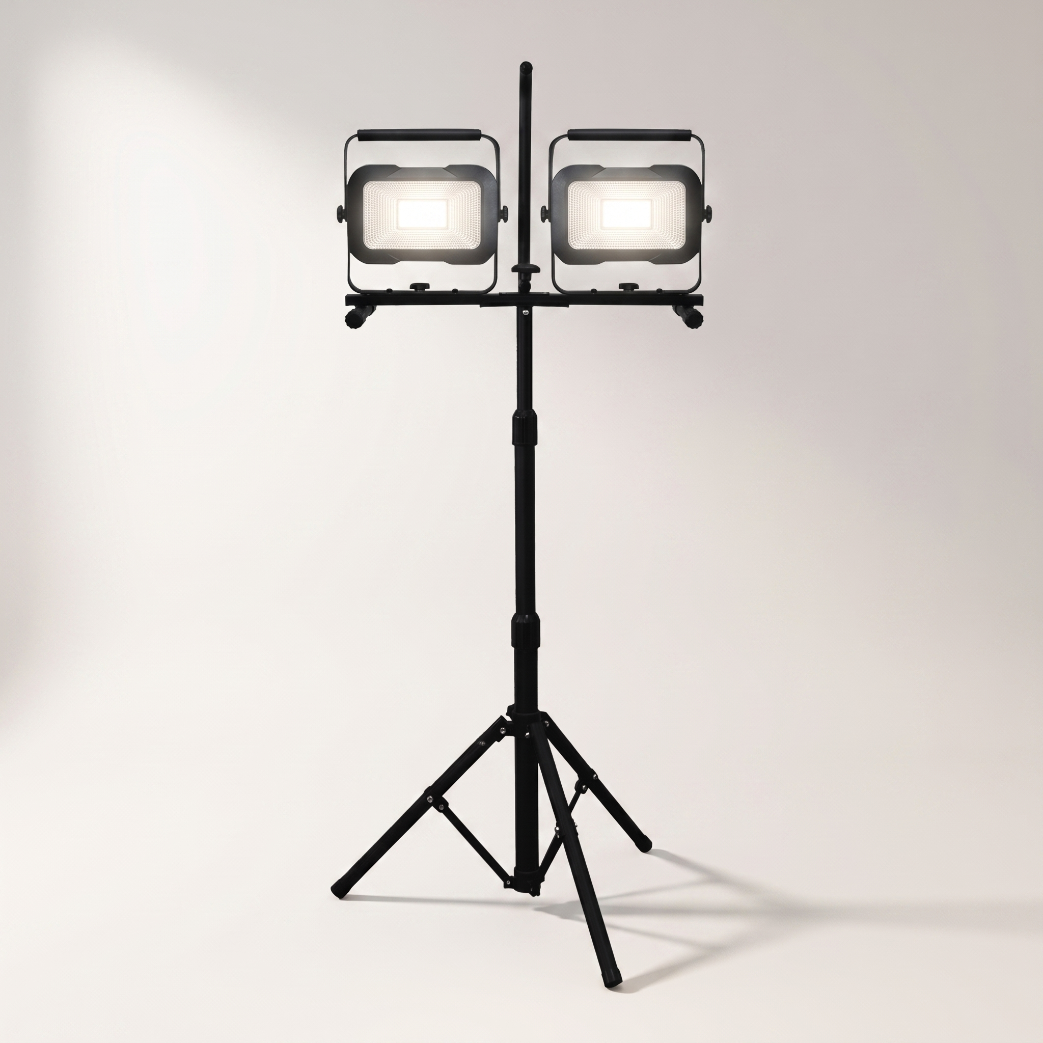Xtricity 80W LED Work Light with Tripod — Dual Removable Heads, 10,000 Lumens, 4000K, USB
