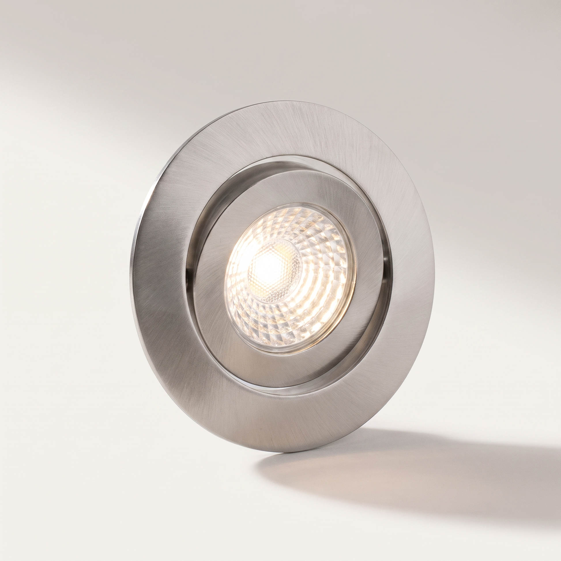 3.5" LED Gimbal Recessed Light — 7W / 600lm / 3000K / Nickel