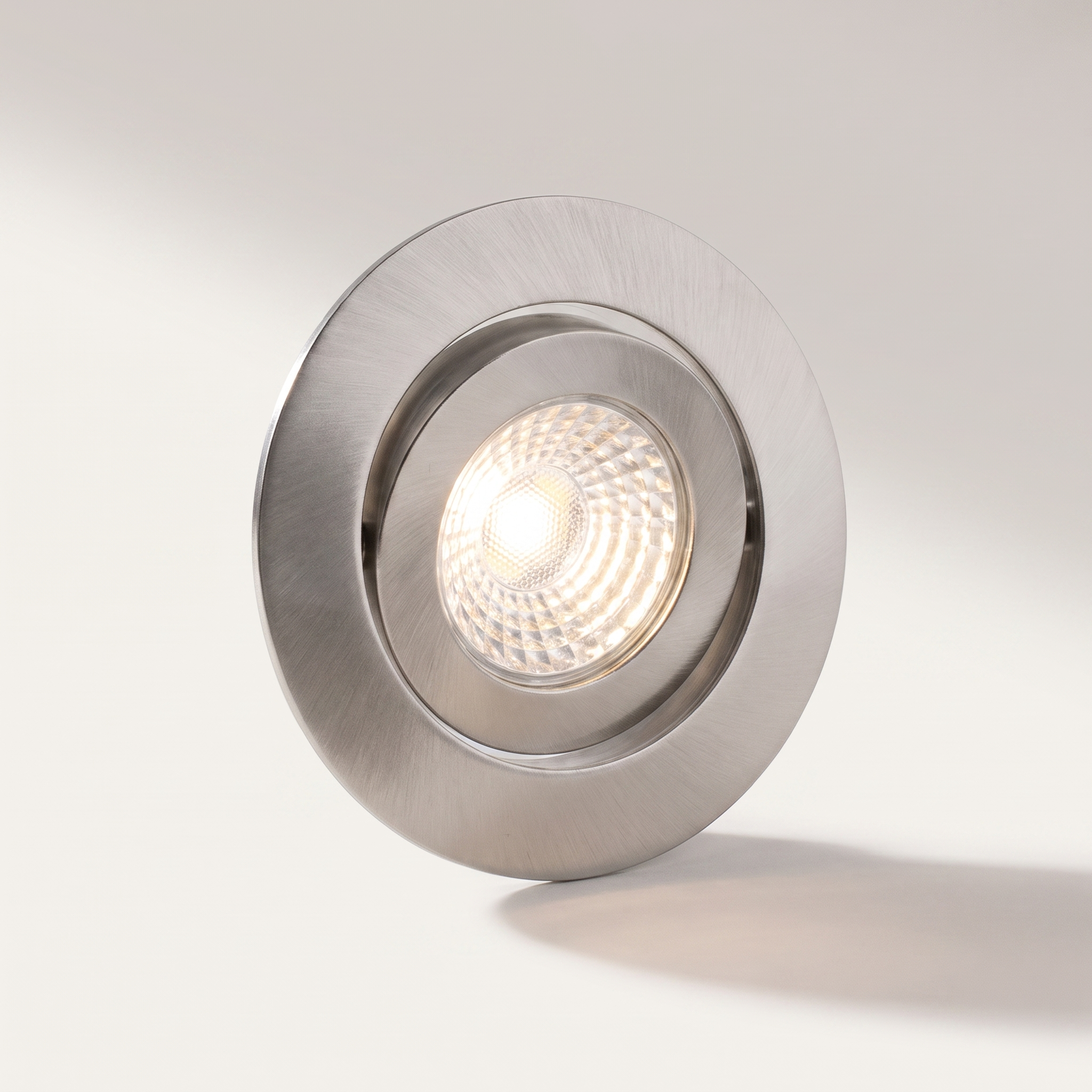 3.5" LED Gimbal Recessed Light — 7W / 600lm / 3000K / Nickel