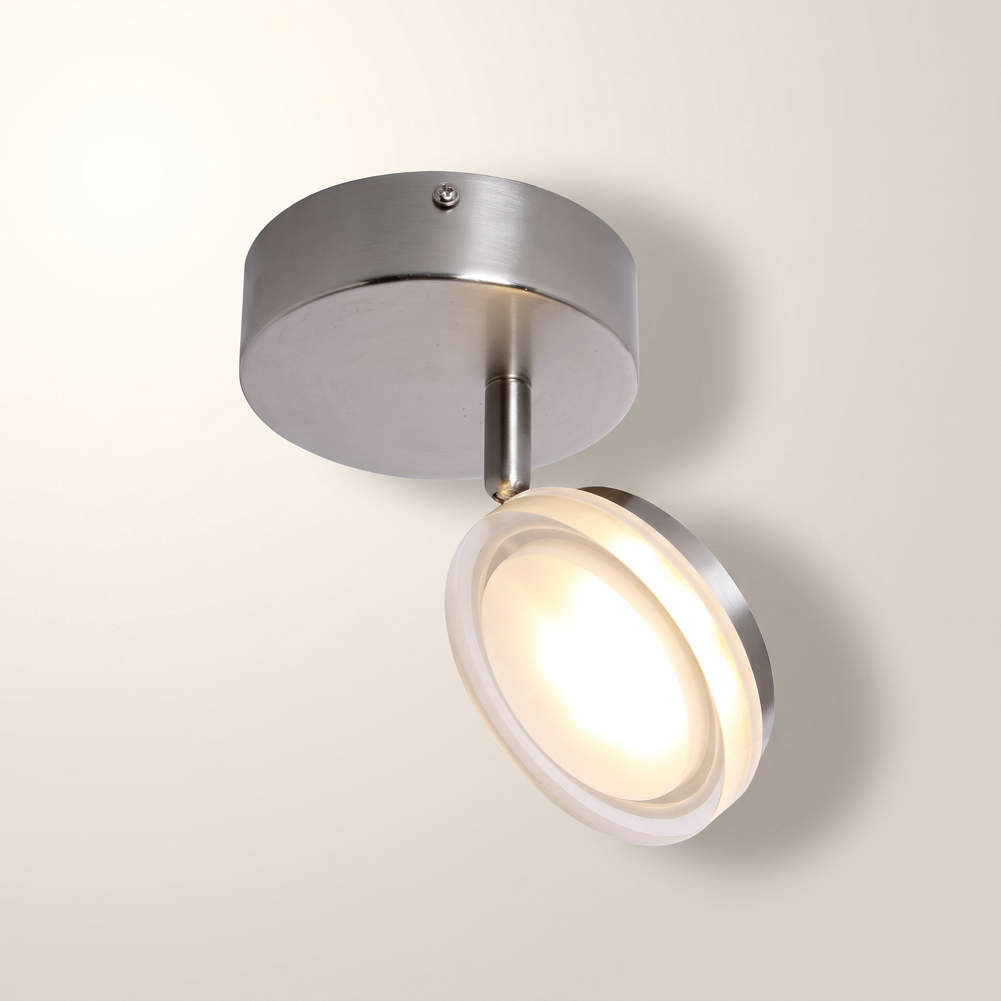 CEILING SWIVEL LIGHT LED INTEGRATED NICKEL "ANITA"