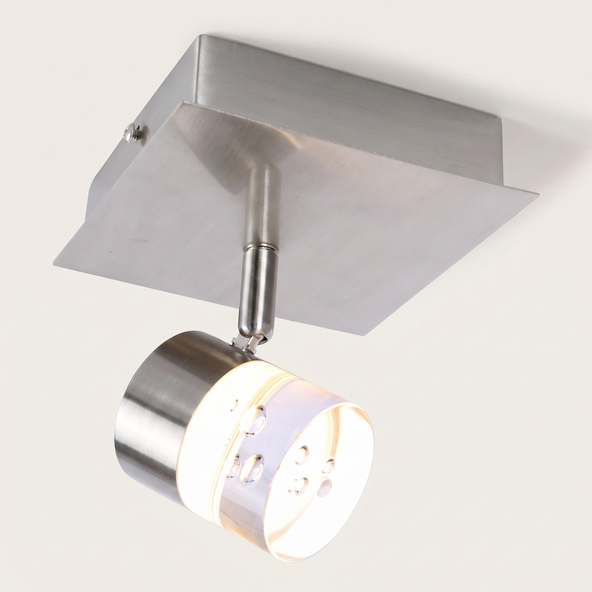 Ceiling swivel light — Nickel
