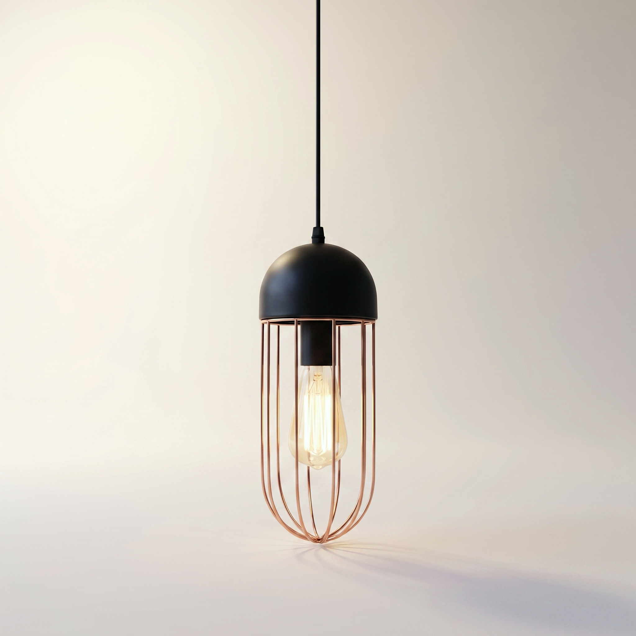 PENDANT FIXTURE 1 LIGHT BLACK "EDEN"