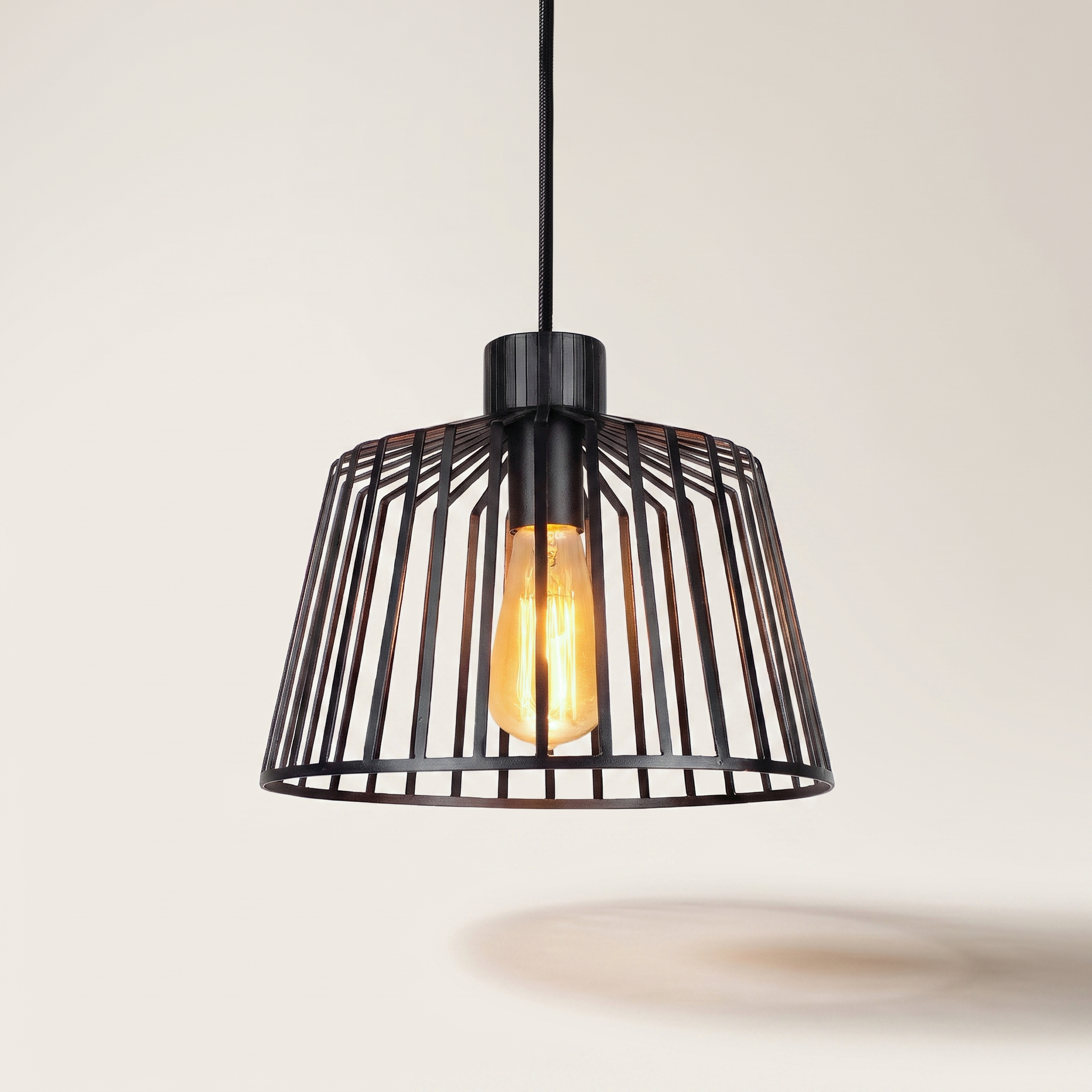 PENDANT FIXTURE 1 LIGHT BLACK "FLORIAN"