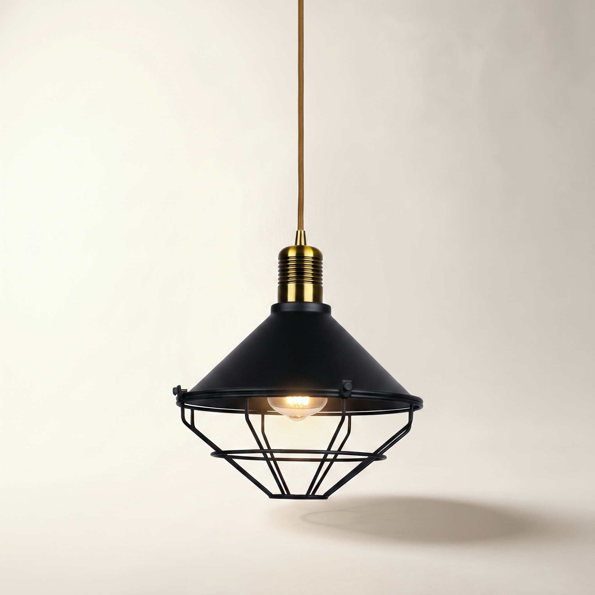 Pendant Fixture — Black finish