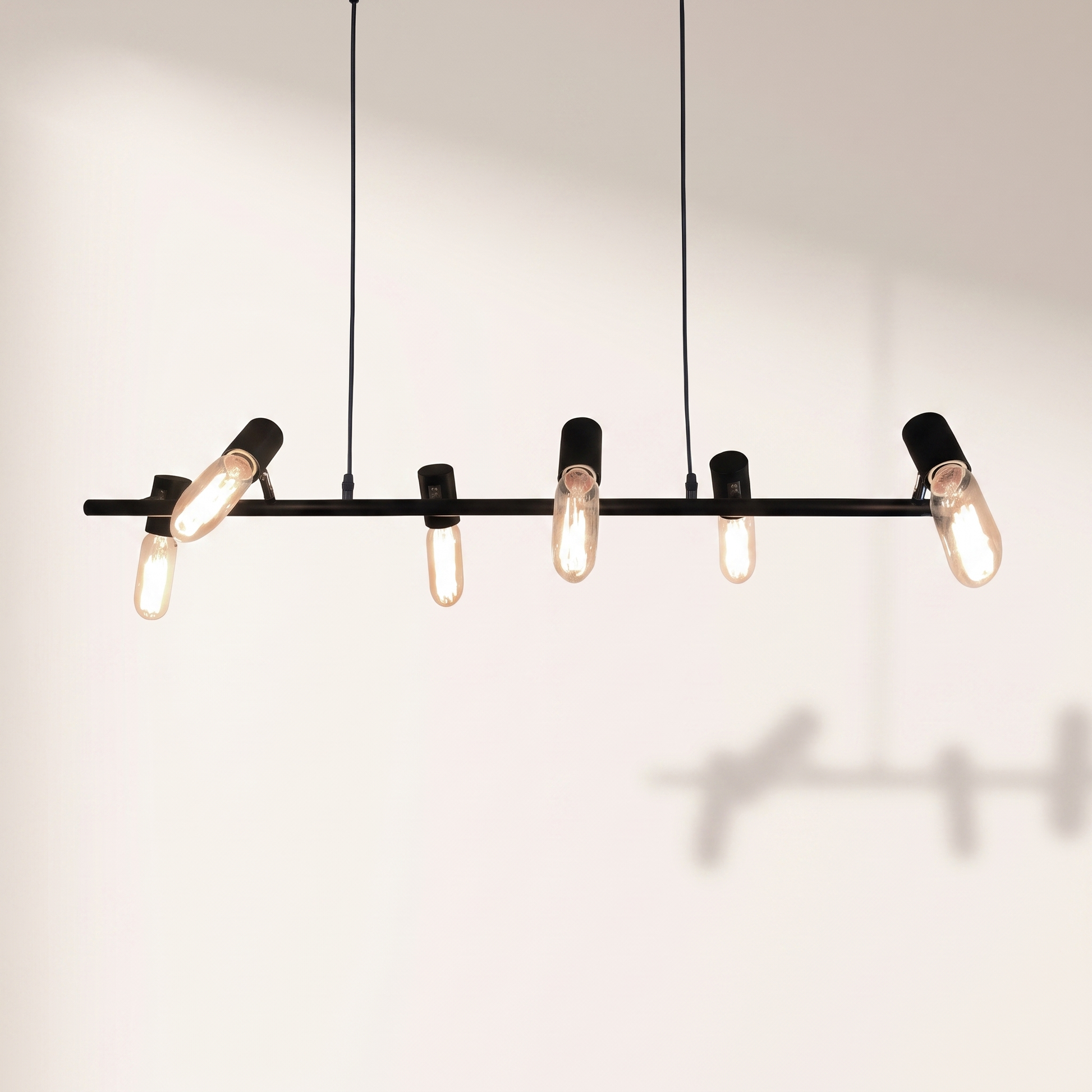 Jessar "Gloria" 6-Light Ceiling Fixture — Black Steel