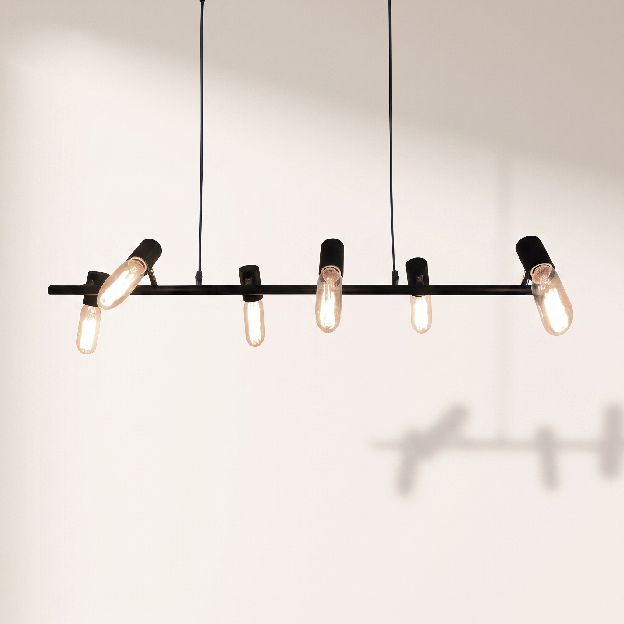 Jessar "Gloria" 6-Light Ceiling Fixture — Black Steel