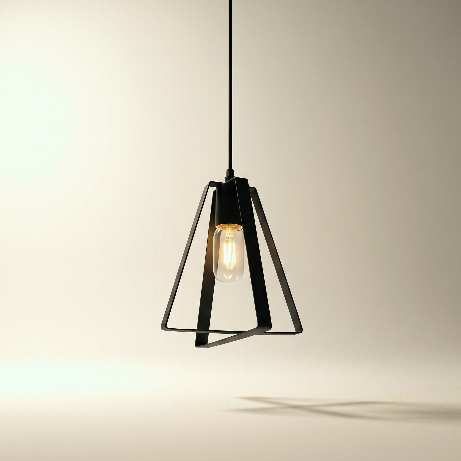 Jessar "Fox" 1-Light Pendant — Black Steel