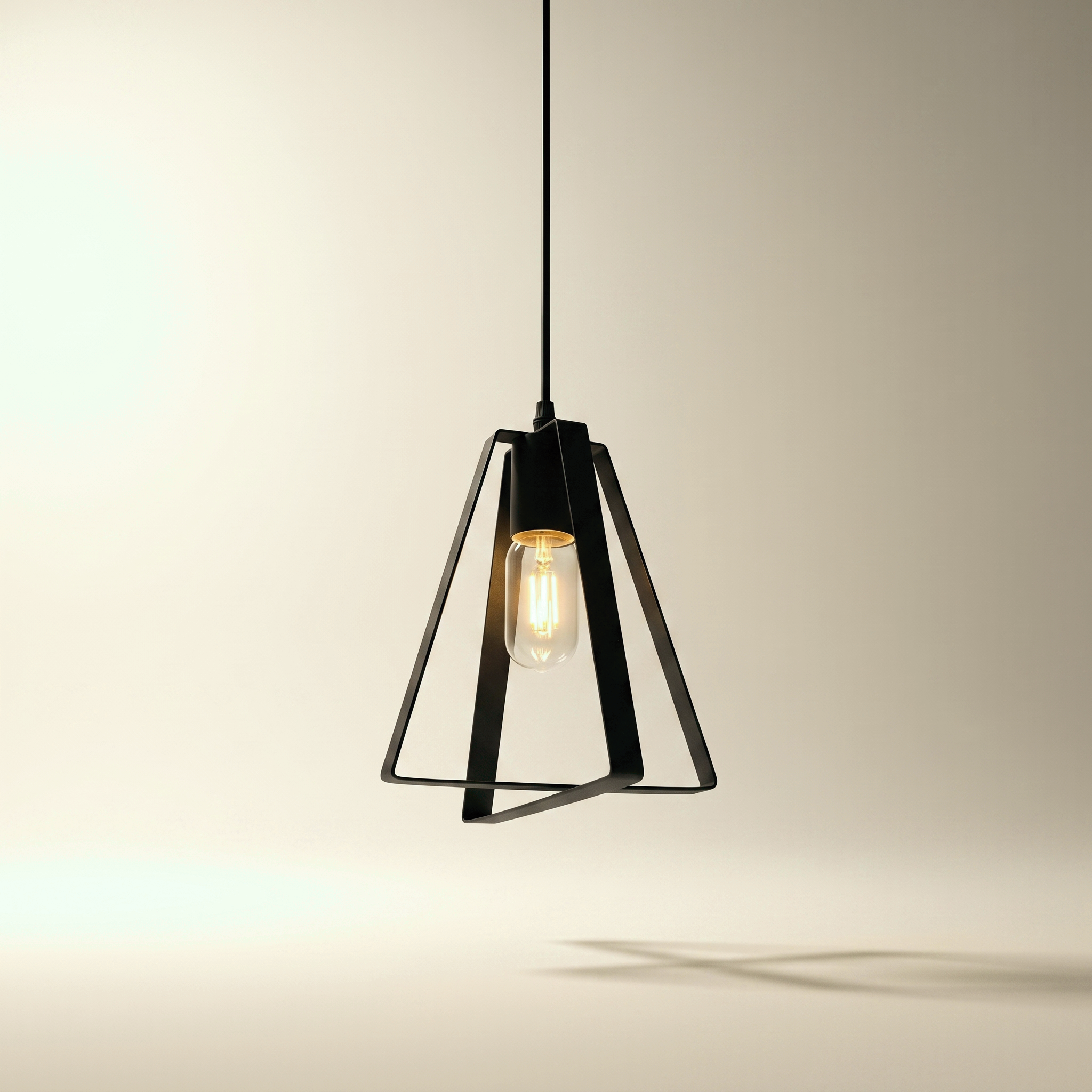 Jessar "Fox" 1-Light Pendant — Black Steel