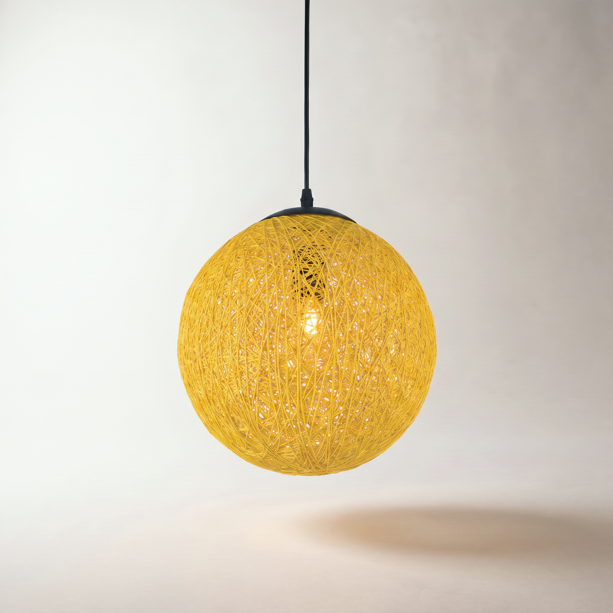 Jessar "Grant" Pendant Light — Black & Yellow
