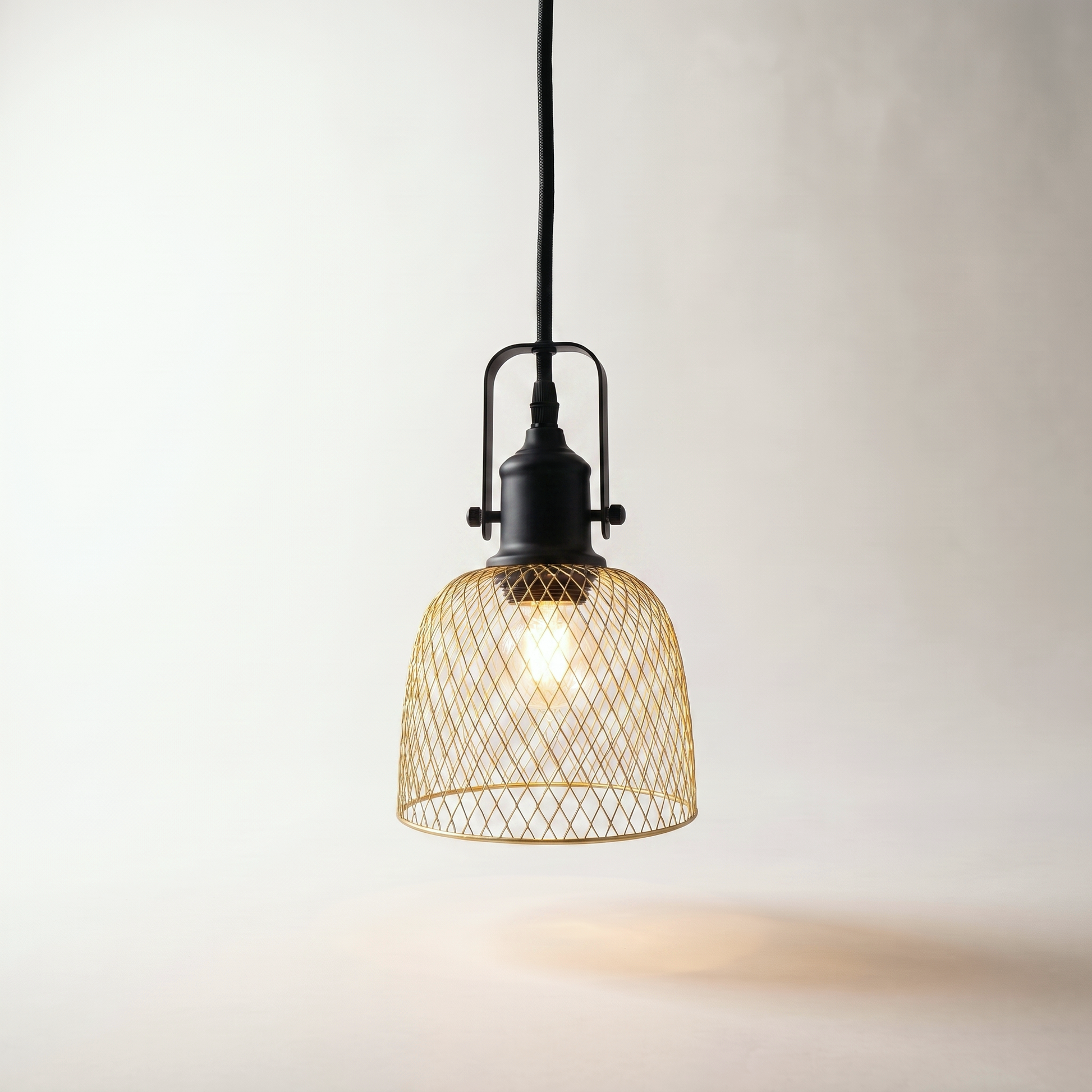 Pendant Fixture — Black & Gold