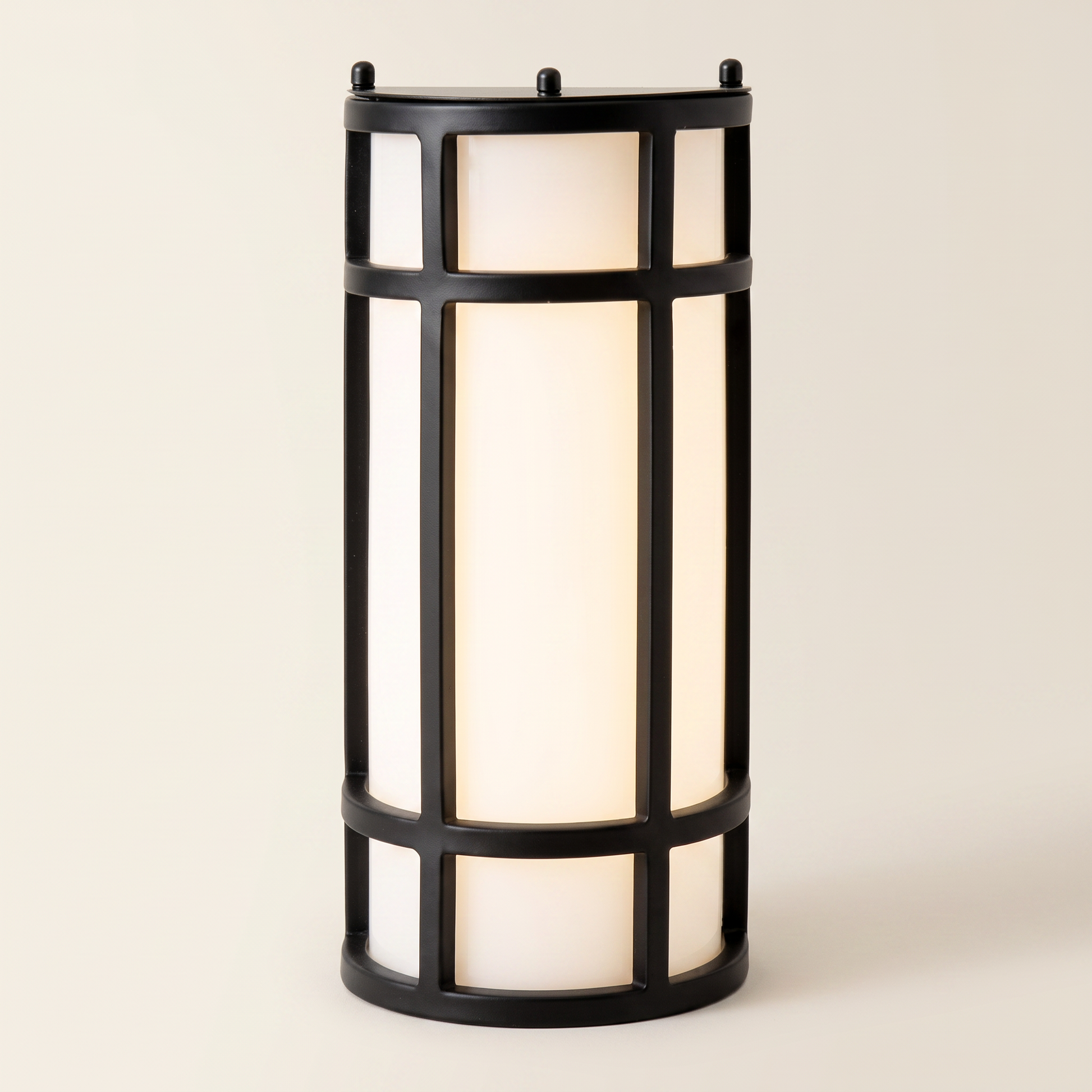 "Wilson" 12" LED Outdoor Wall Light — Black, Integrated LED