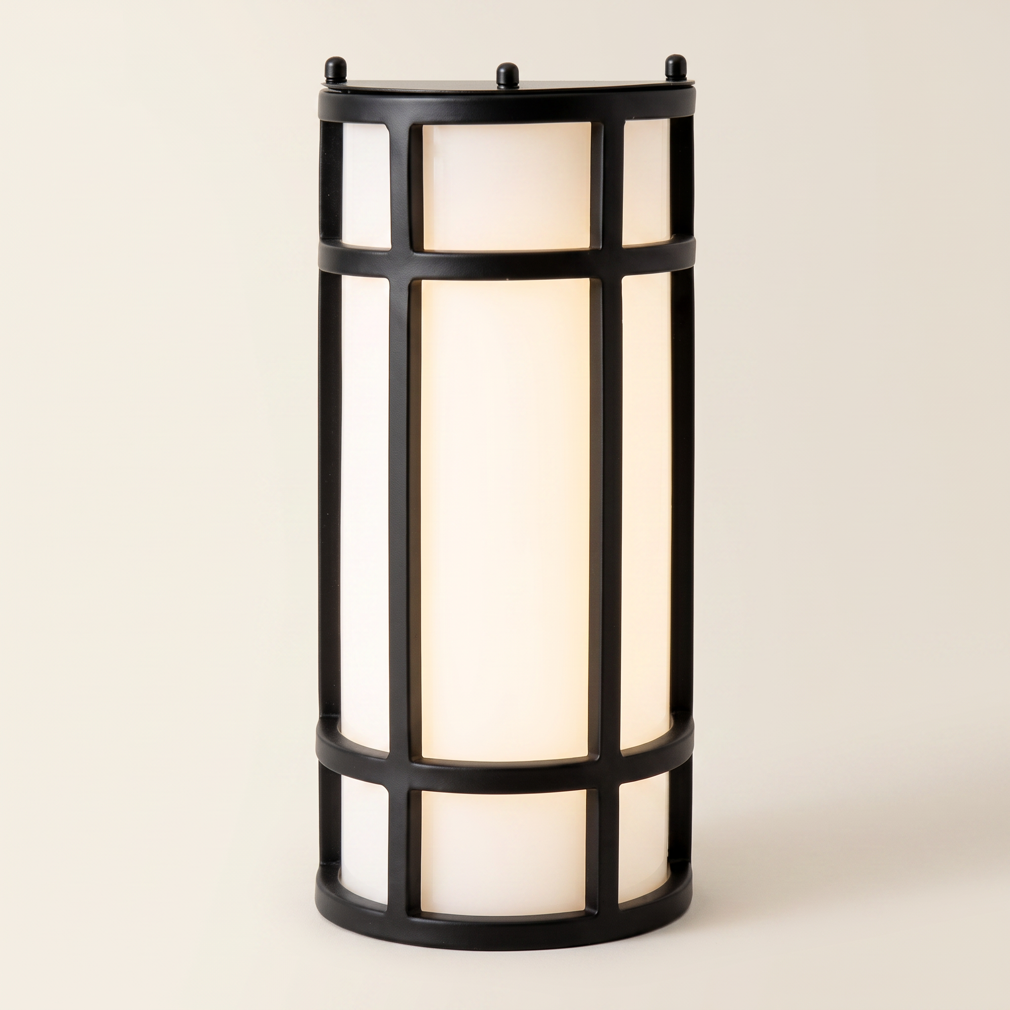 "Wilson" 12" LED Outdoor Wall Light — Black, Integrated LED