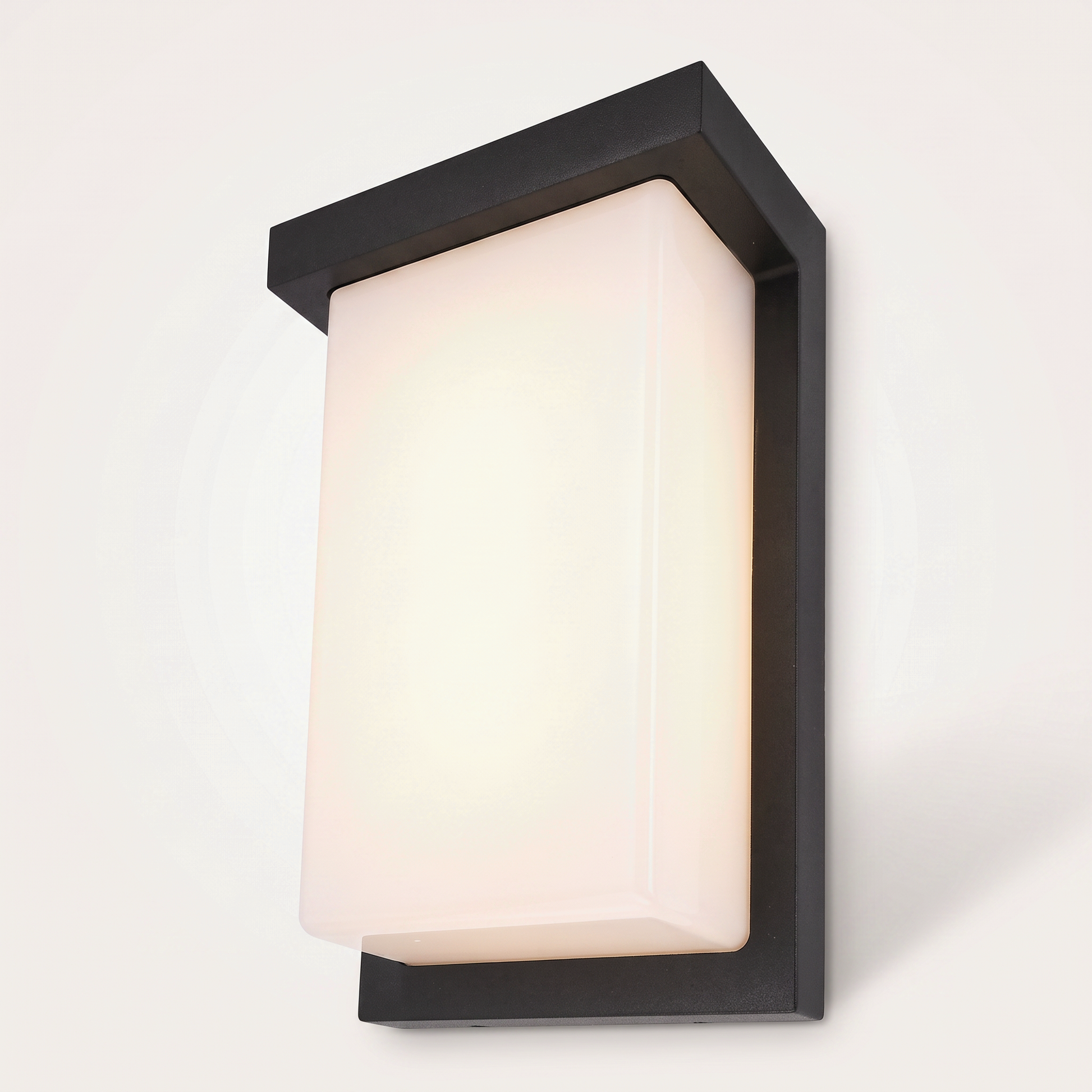 Viva LED Outdoor Wall Light — Black, Integrated LED