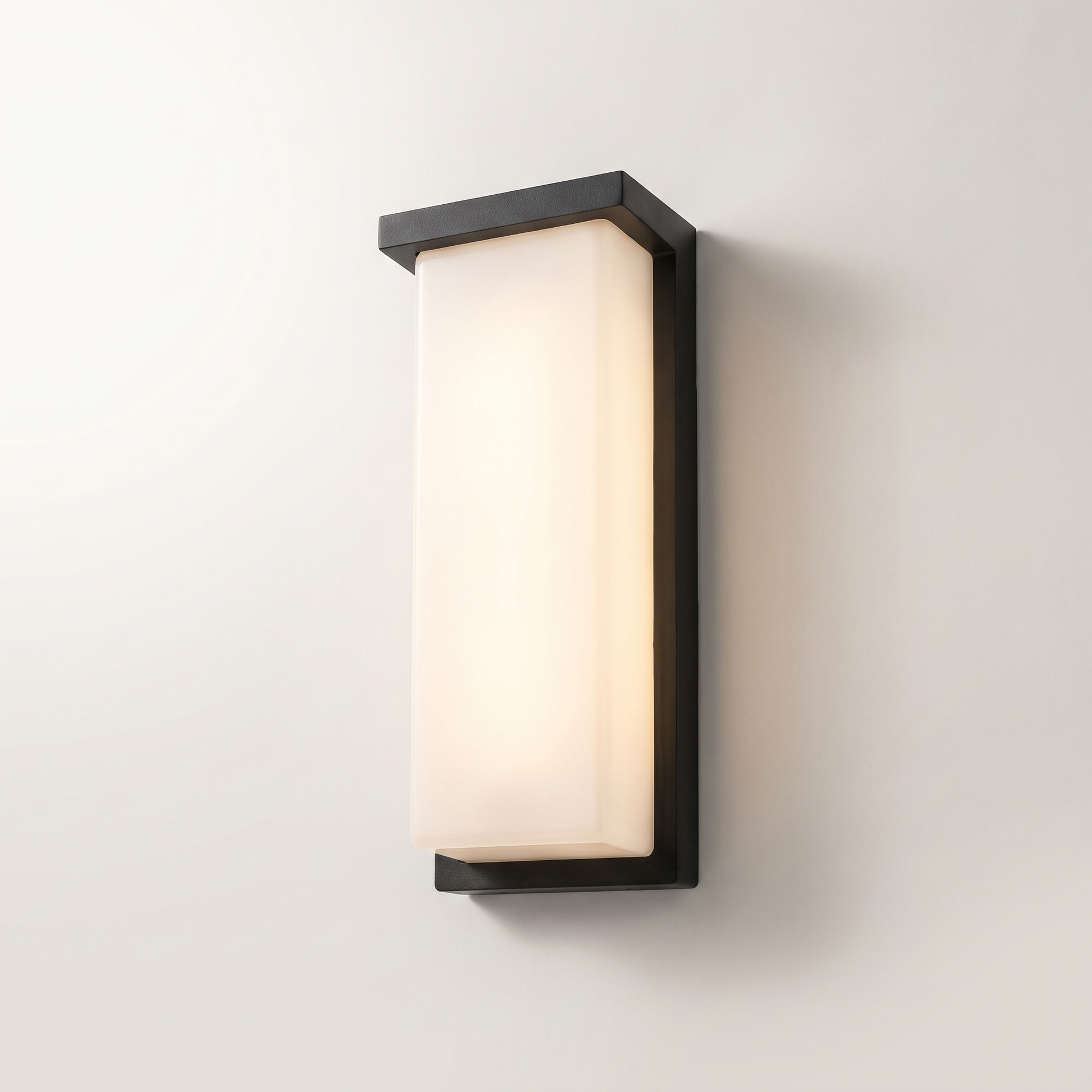 LED Integrated Outdoor Wall Mount — Black