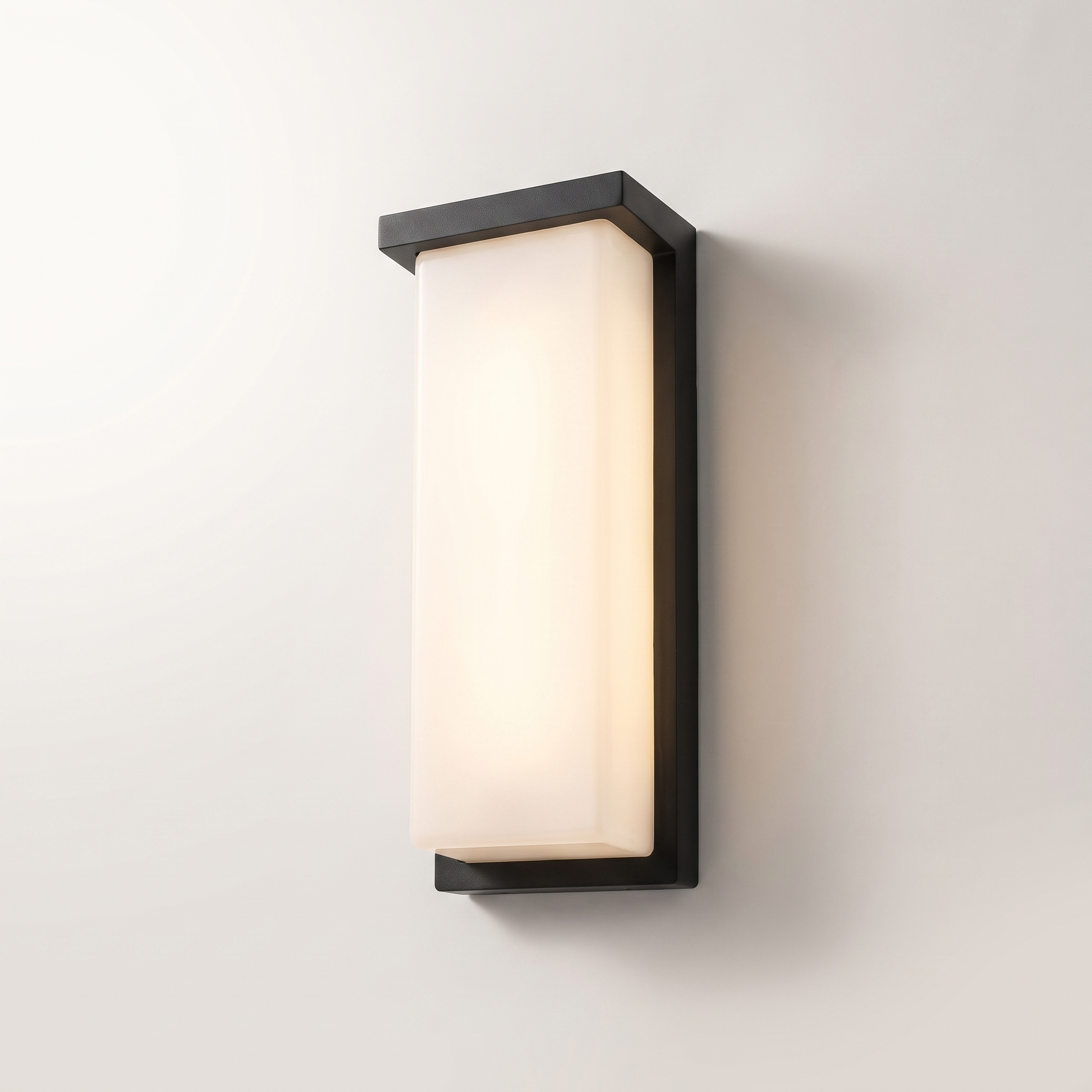 LED Integrated Outdoor Wall Mount — Black