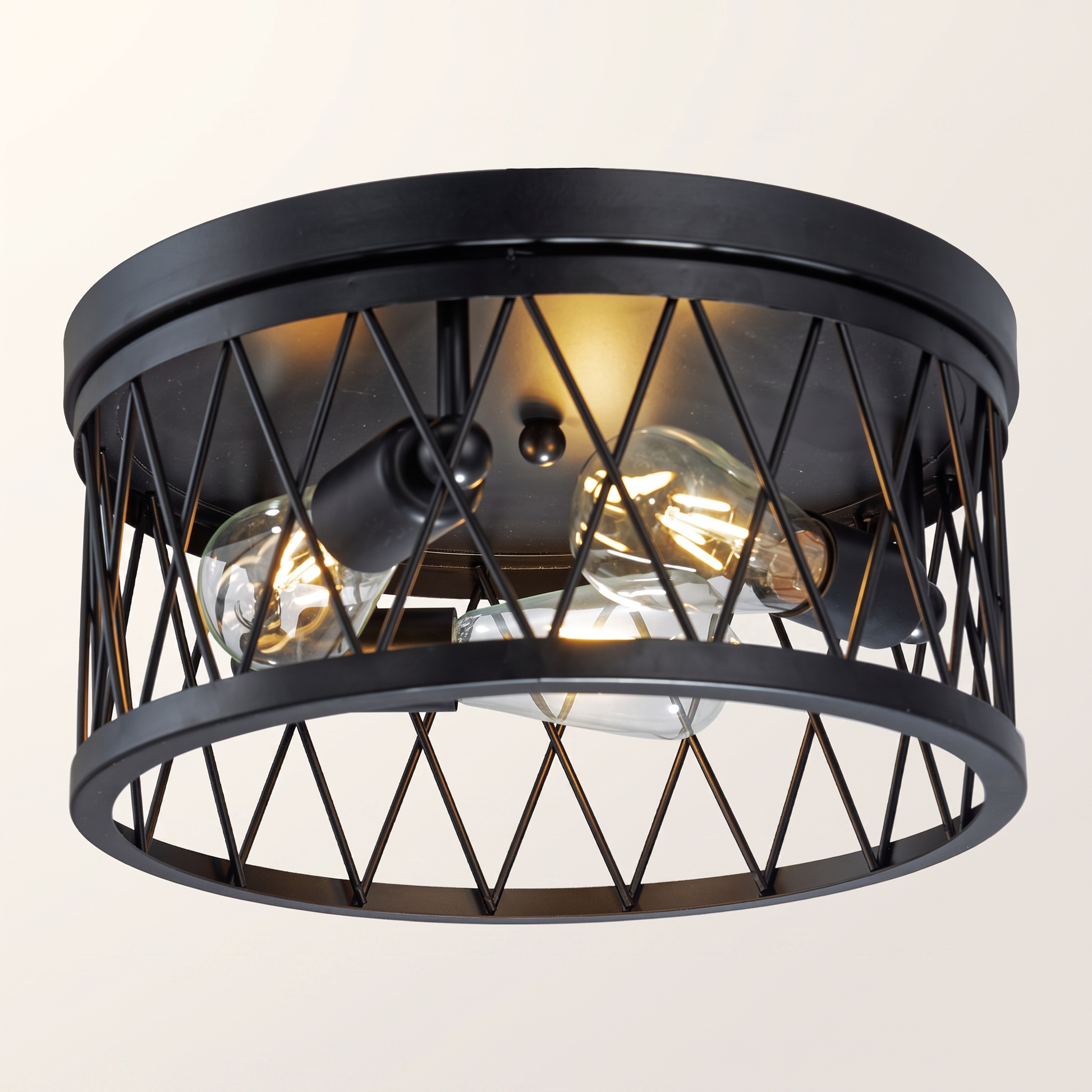 Sweden 3-Light Ceiling Fixture — Black