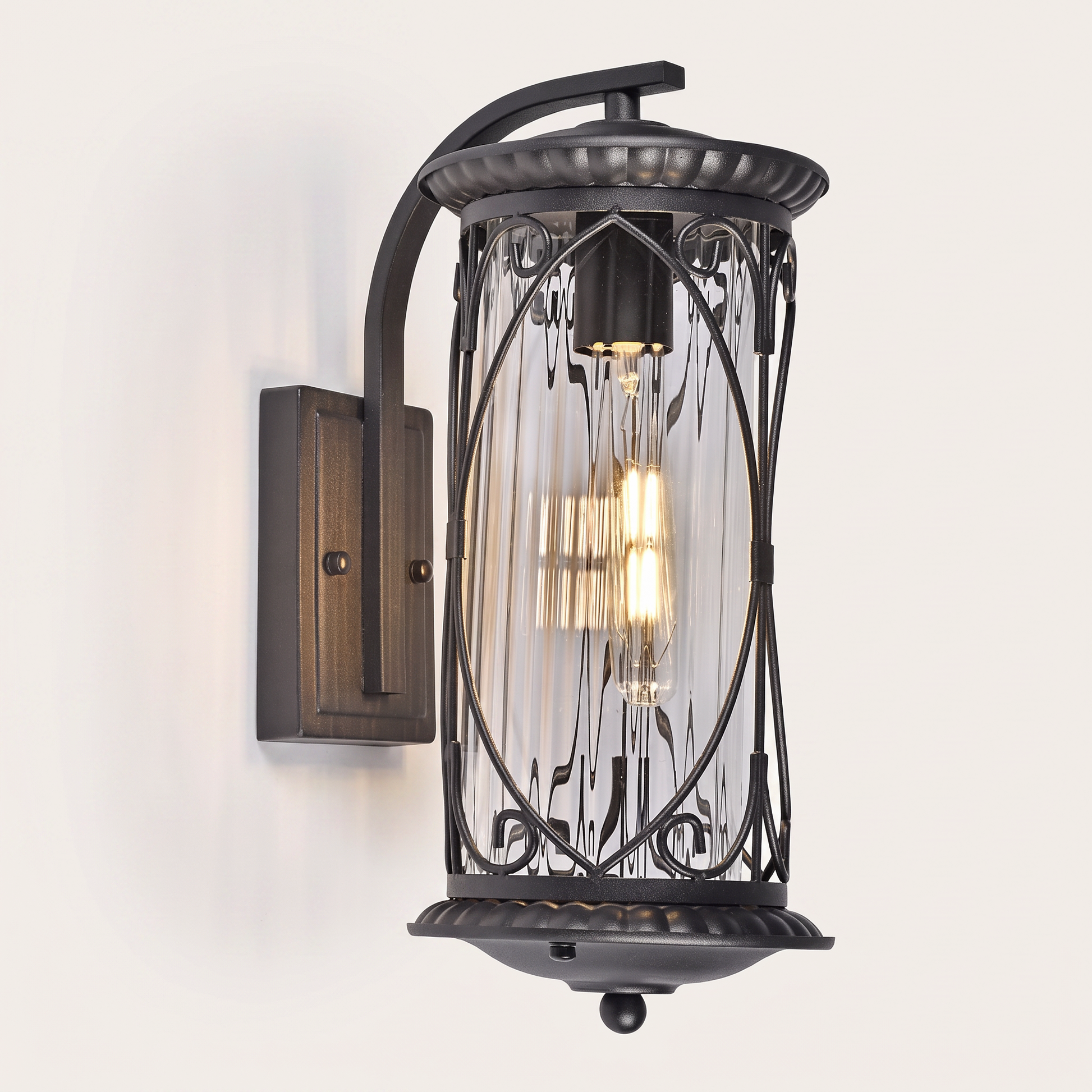 "Montcalm" Outdoor Wall Light — Black