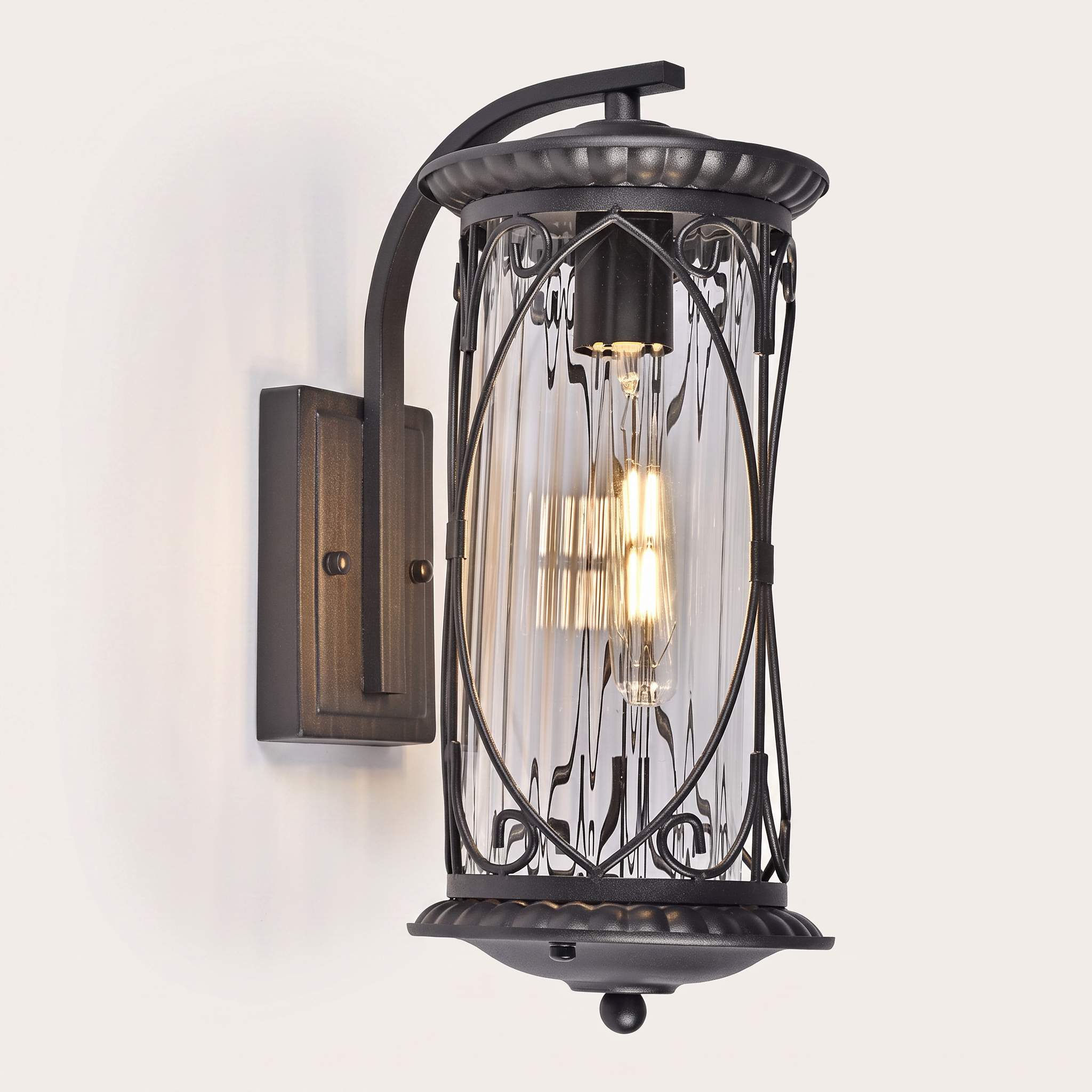 "Montcalm" Outdoor Wall Light — Black