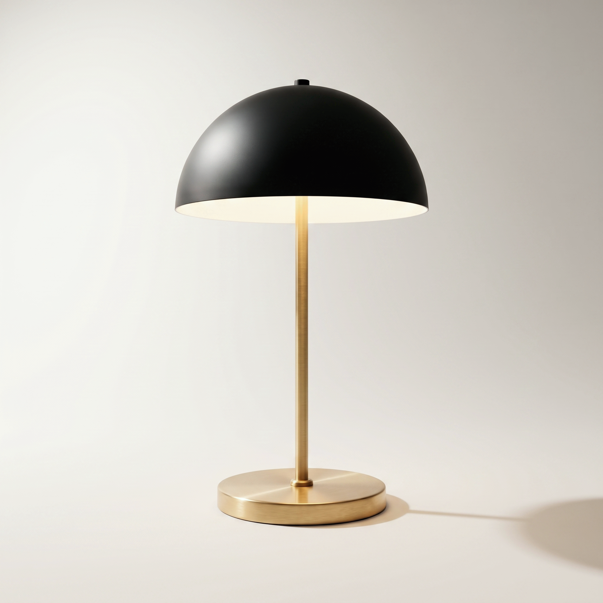 "Bradford" Table Lamp — Black & Gold Steel