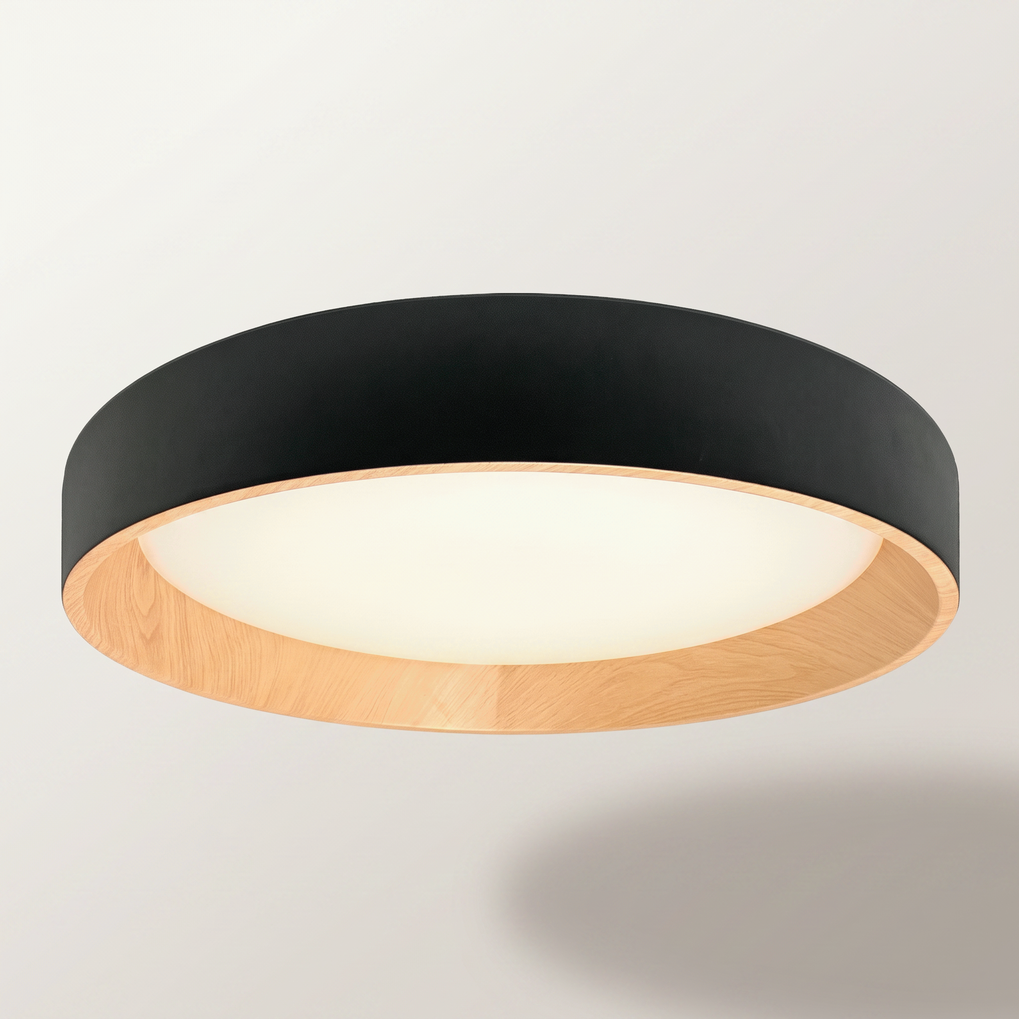 "York" LED Ceiling Fixture — 20", Black