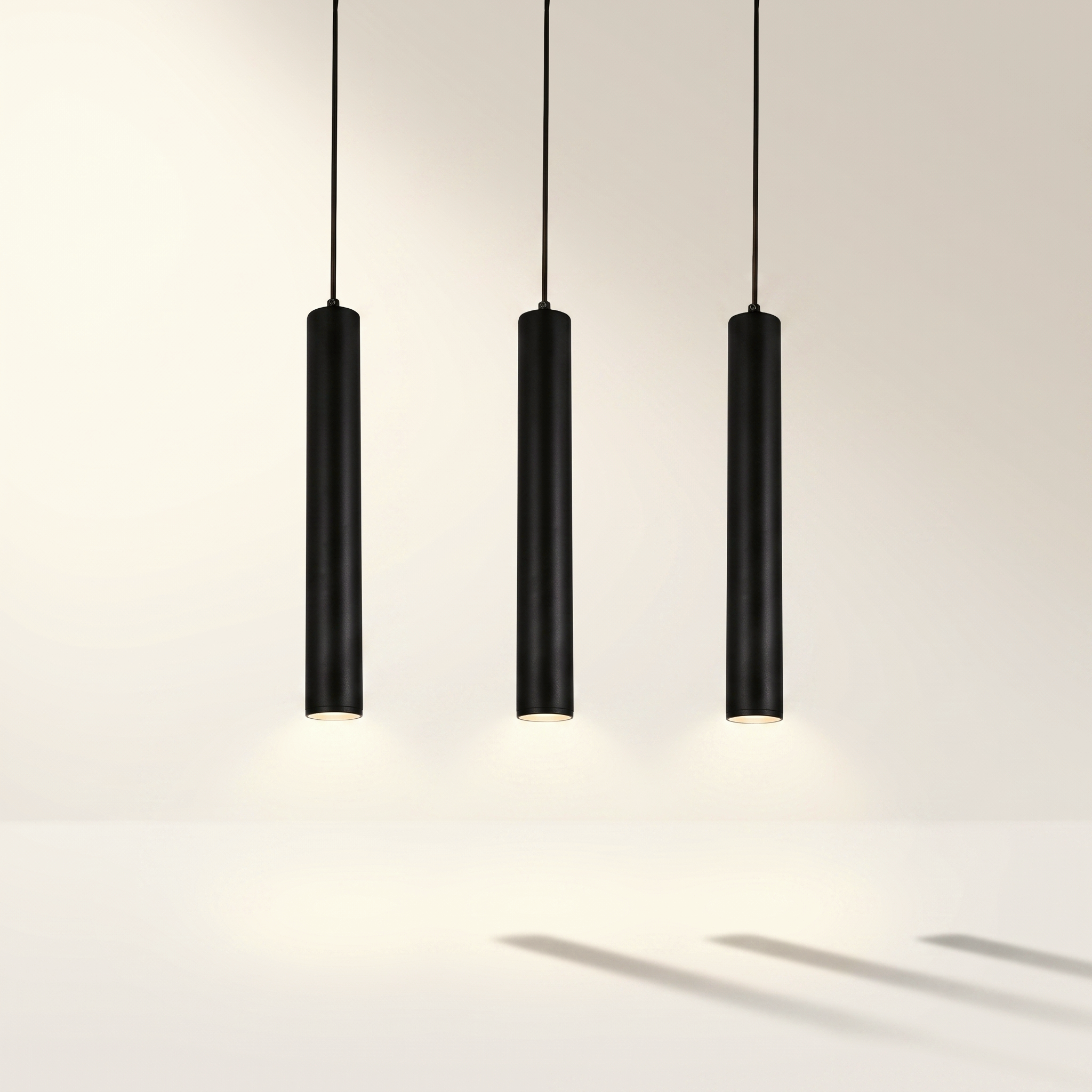 "Genesis" 3-Light Pendant — Black, GU10