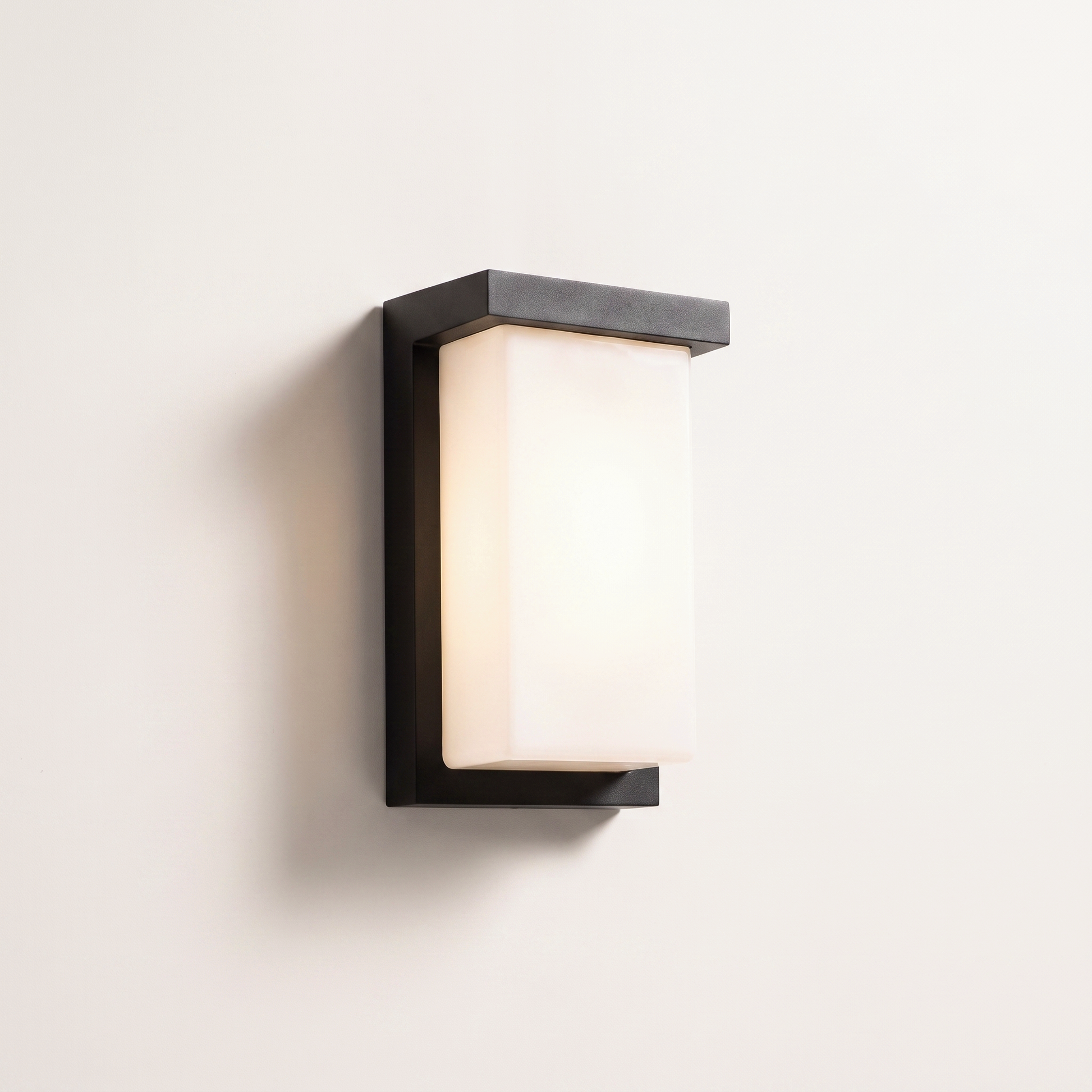 Viva 8" LED Outdoor Wall Mount, Black (2-Pack)