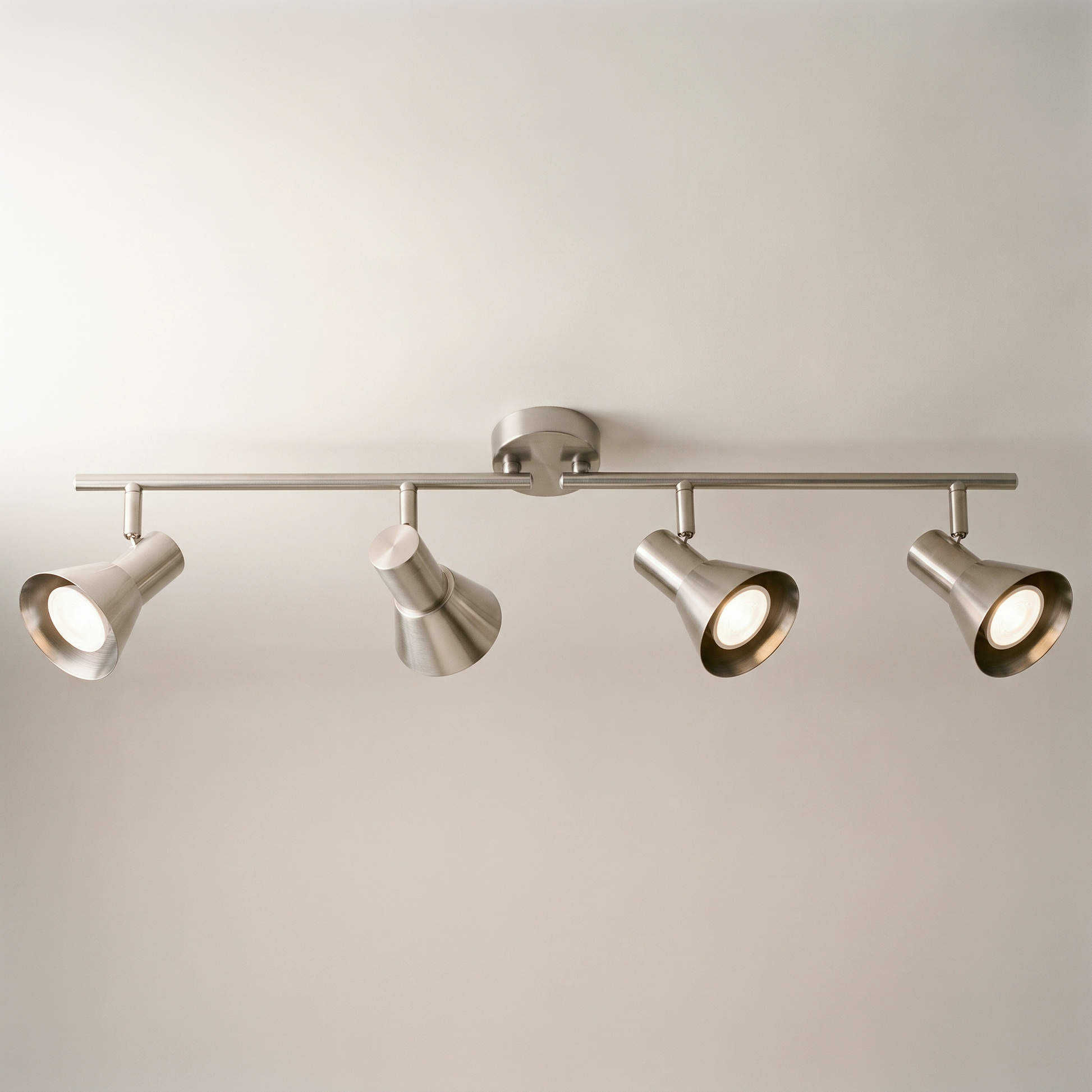 Rosalie 4-Head Track Light, Brushed Nickel