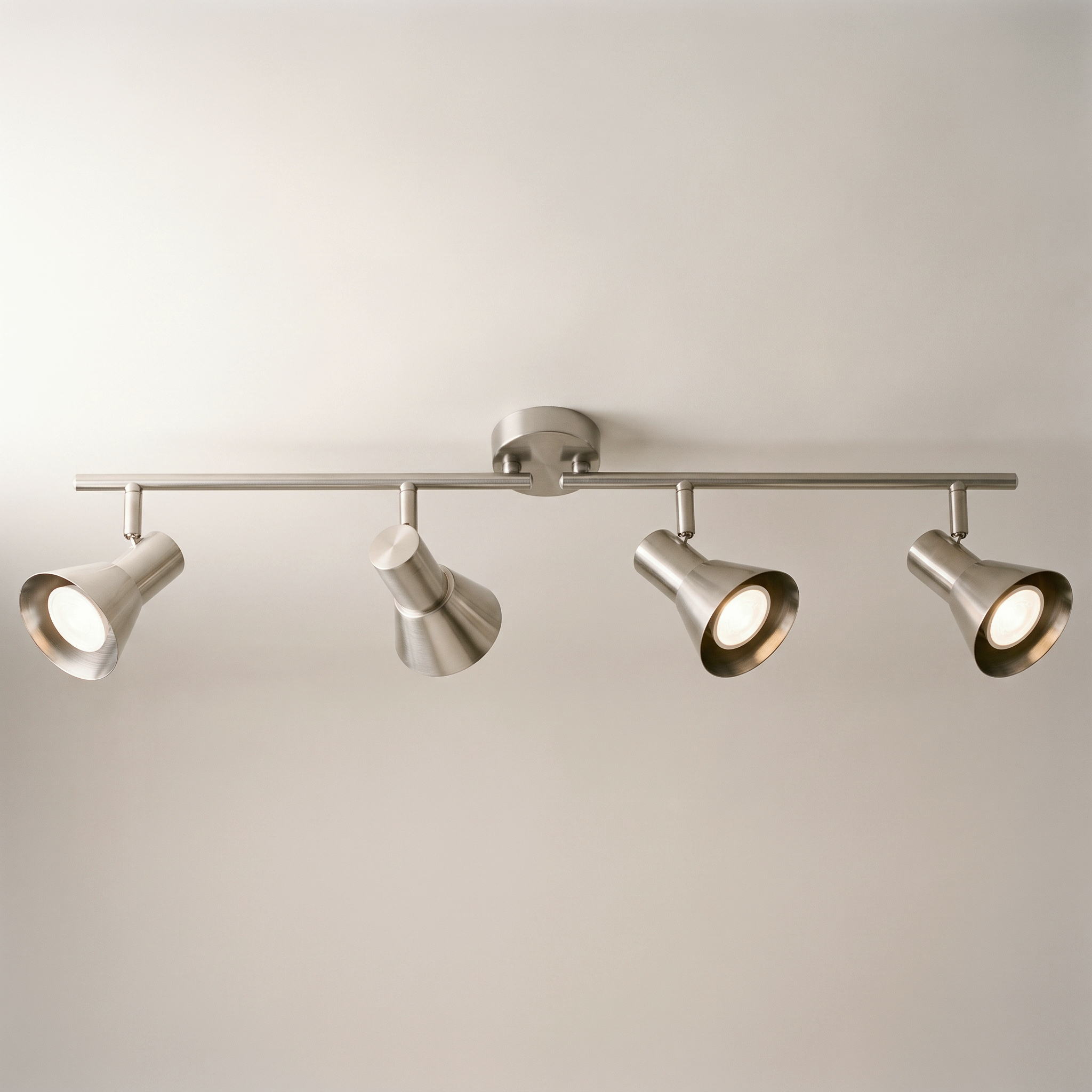 Rosalie 4-Head Track Light, Brushed Nickel