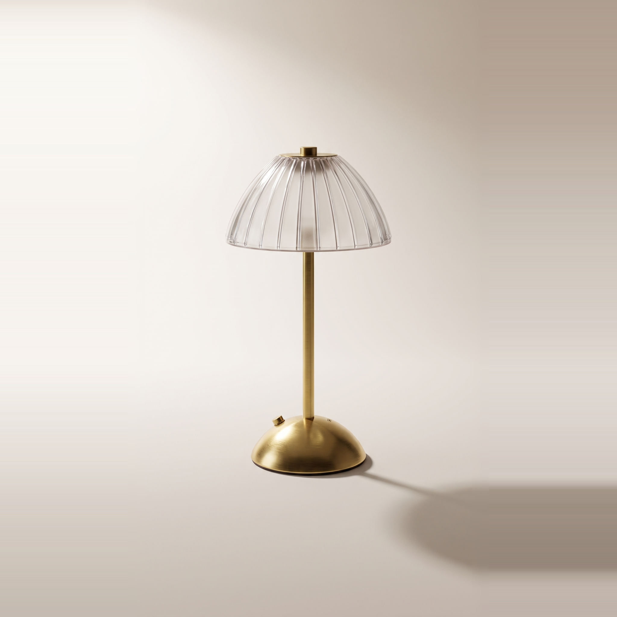 Versailles USB Rechargeable LED Touch Table Lamp — Cordless, Dimmable 3-Colour, White & Gold