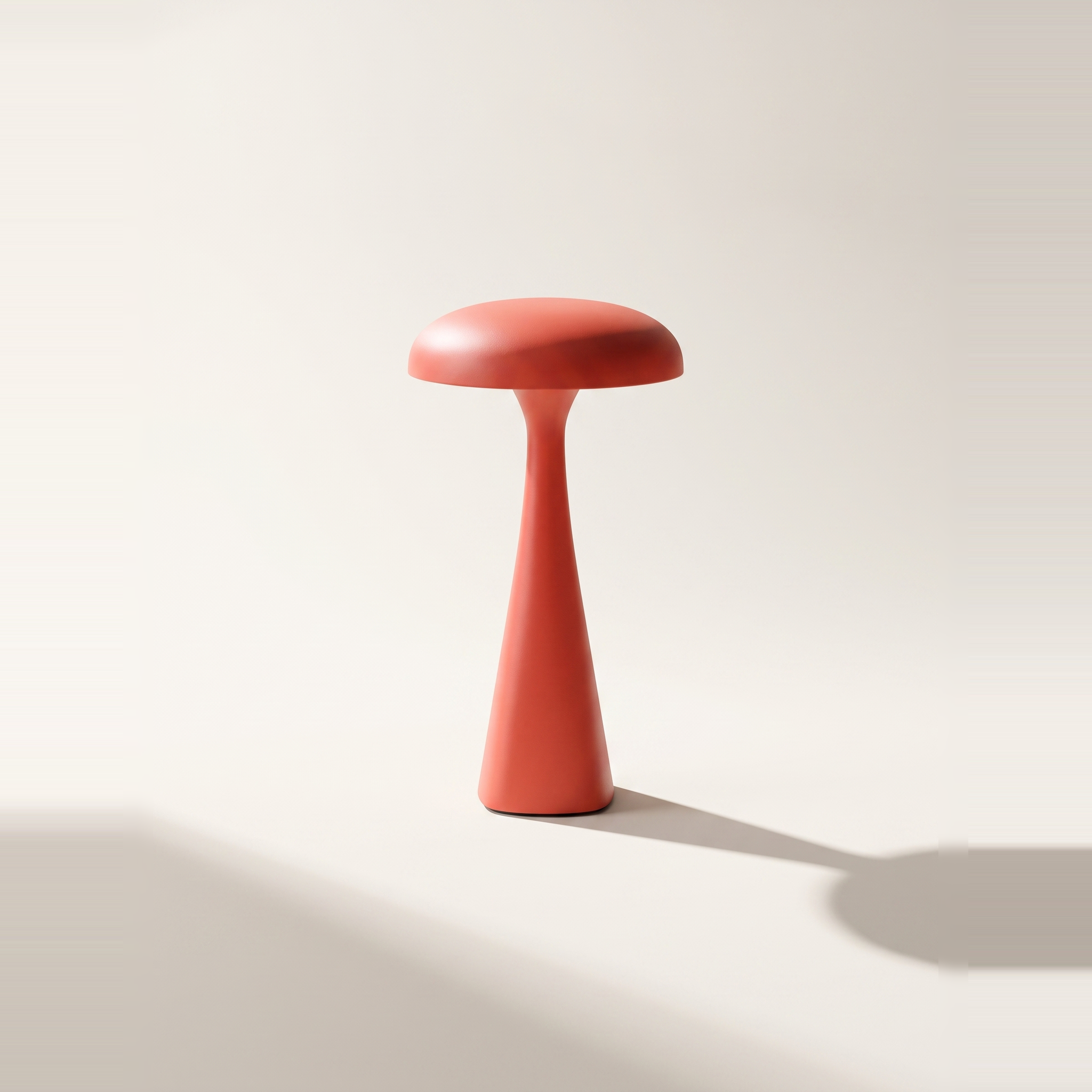 Chanterelles Decorative USB Rechargeable LED Touch Lamp — Cordless, Dimmable 3-Colour, Red