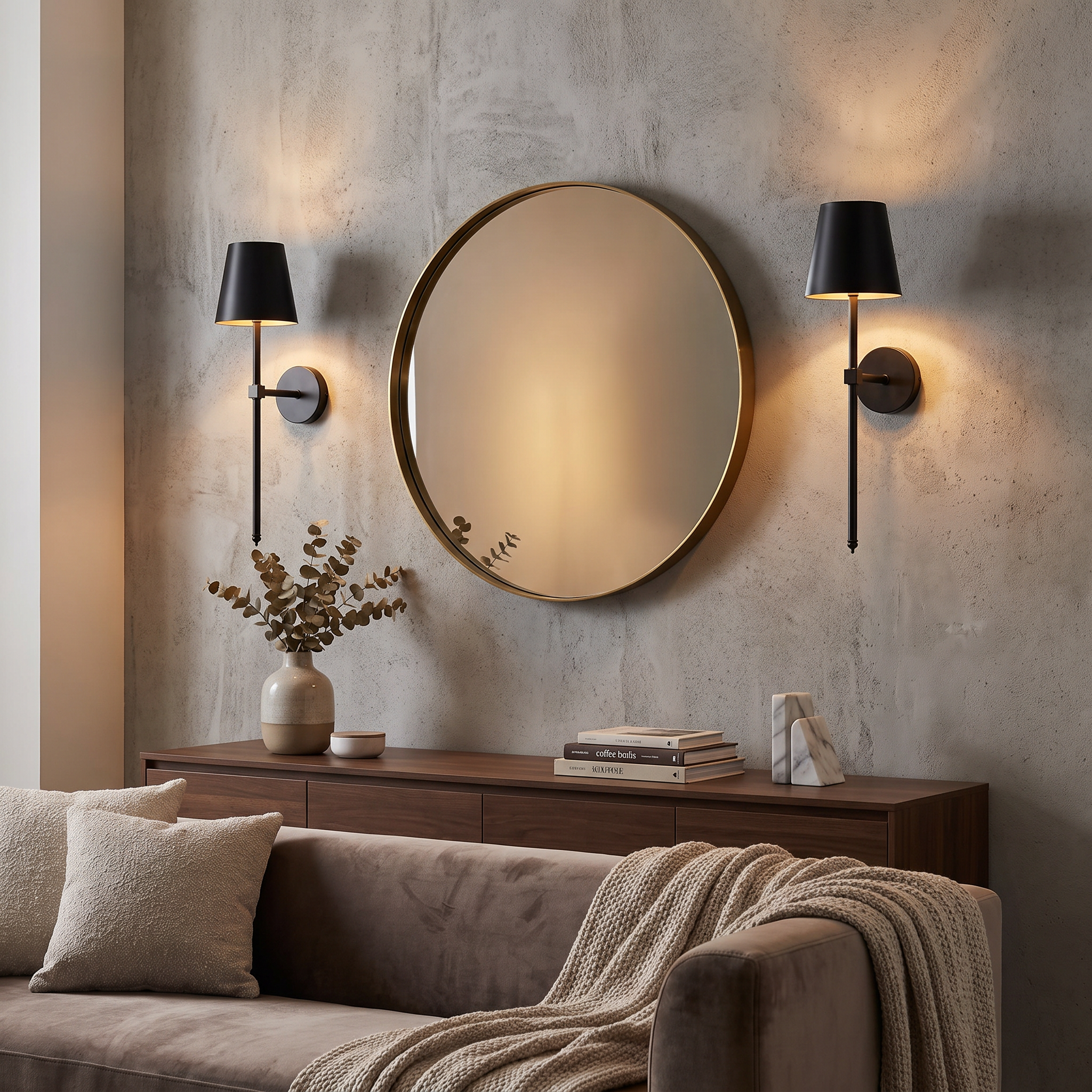 "Nova" Rechargeable LED Wall Sconce 3W, 210 Lumens, 3000K, 4000K, 6000K, Dimmable — Black, 2-Pack